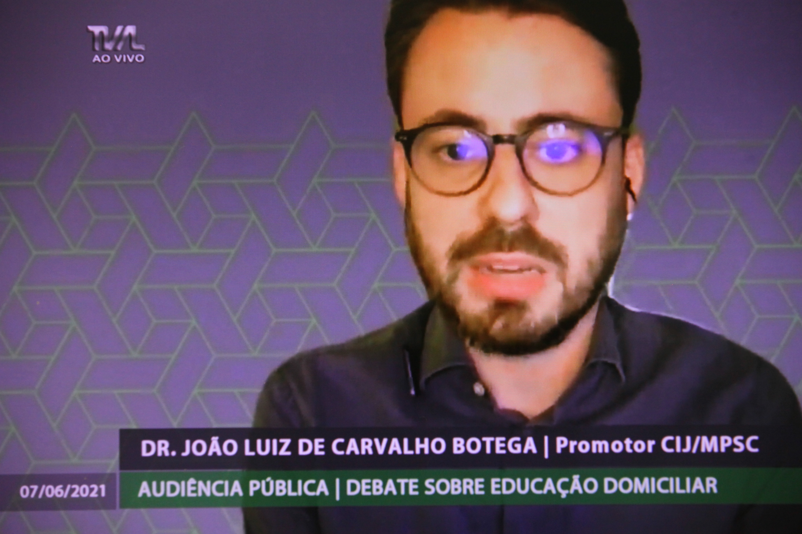 Audiência Pública Virtual - Previsão de Educação Domiciliar - Dr. João Luiz de Carvalho (promotor CIJ/MPSC)