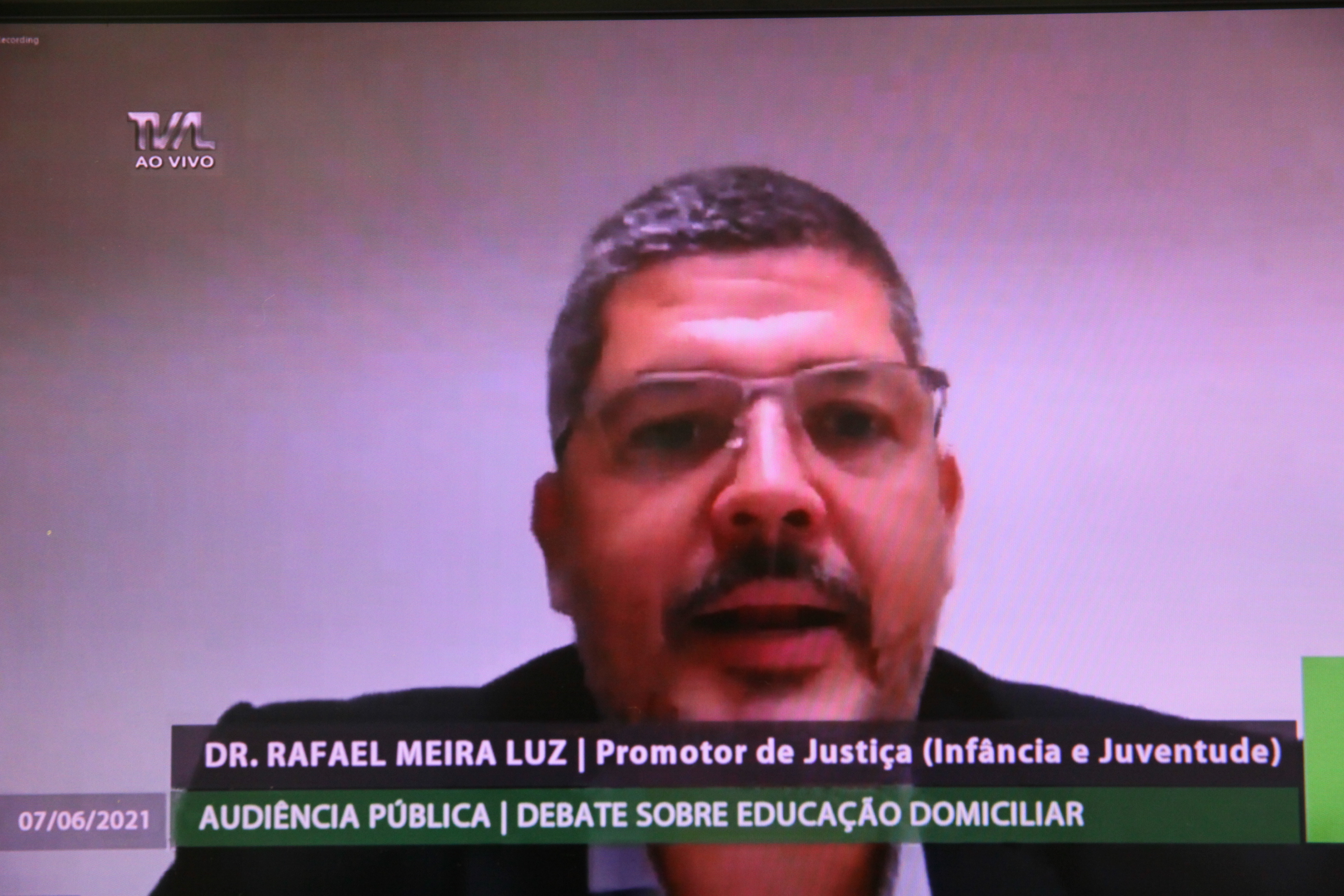 Audiência Pública Virtual - Previsão de Educação Domiciliar - Dr. Rafael Meira Luz (promotor de justiça)