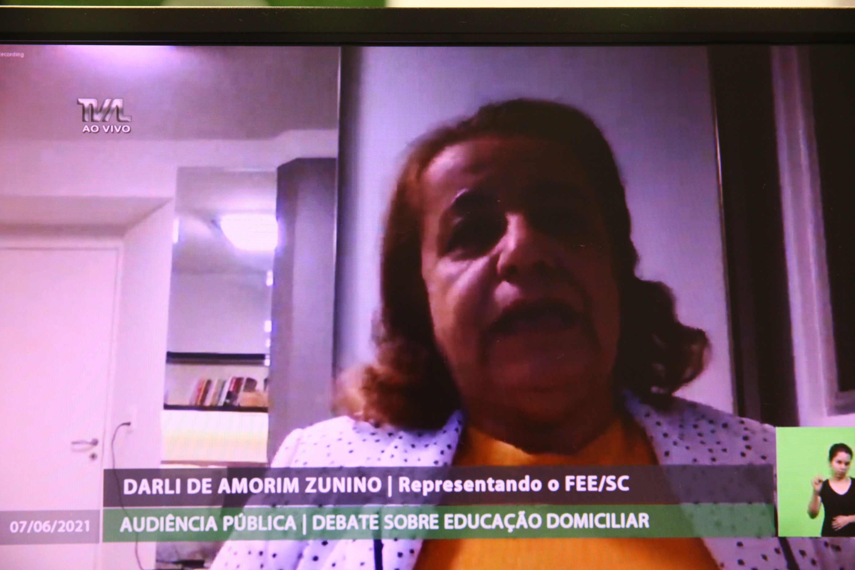 Audiência Pública Virtual - Previsão de Educação Domiciliar - Darli Amorim Zunino (FEE/SC)
