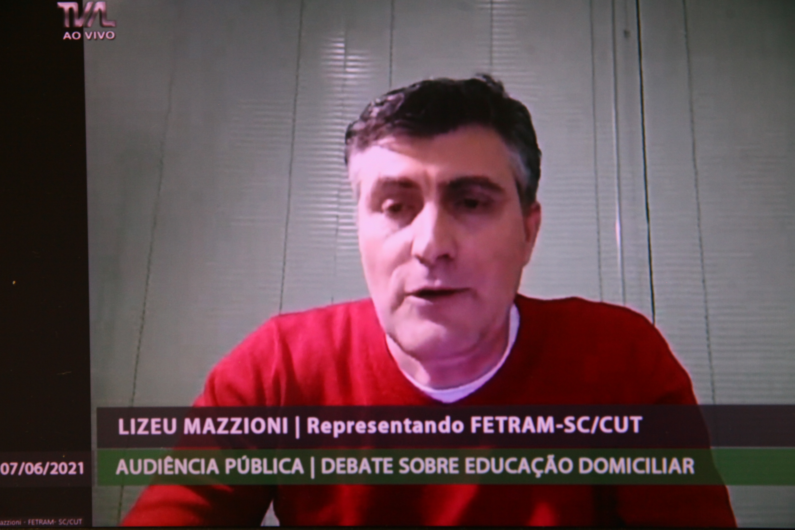 Audiência Pública Virtual - Previsão de Educação Domiciliar - lizeu Mazzioni 9FETRAM_SC/CUT)