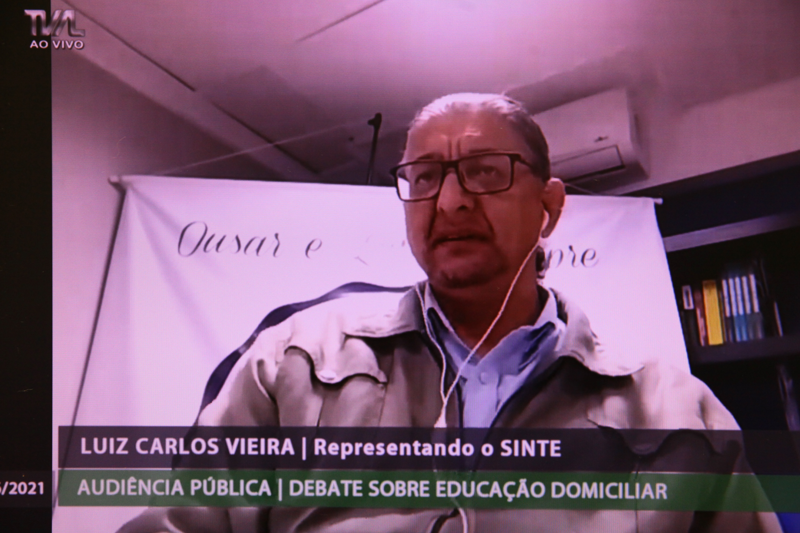 Audiência Pública Virtual - Previsão de Educação Domiciliar - Luiz Carlos Vieira (SINTE/SC)
