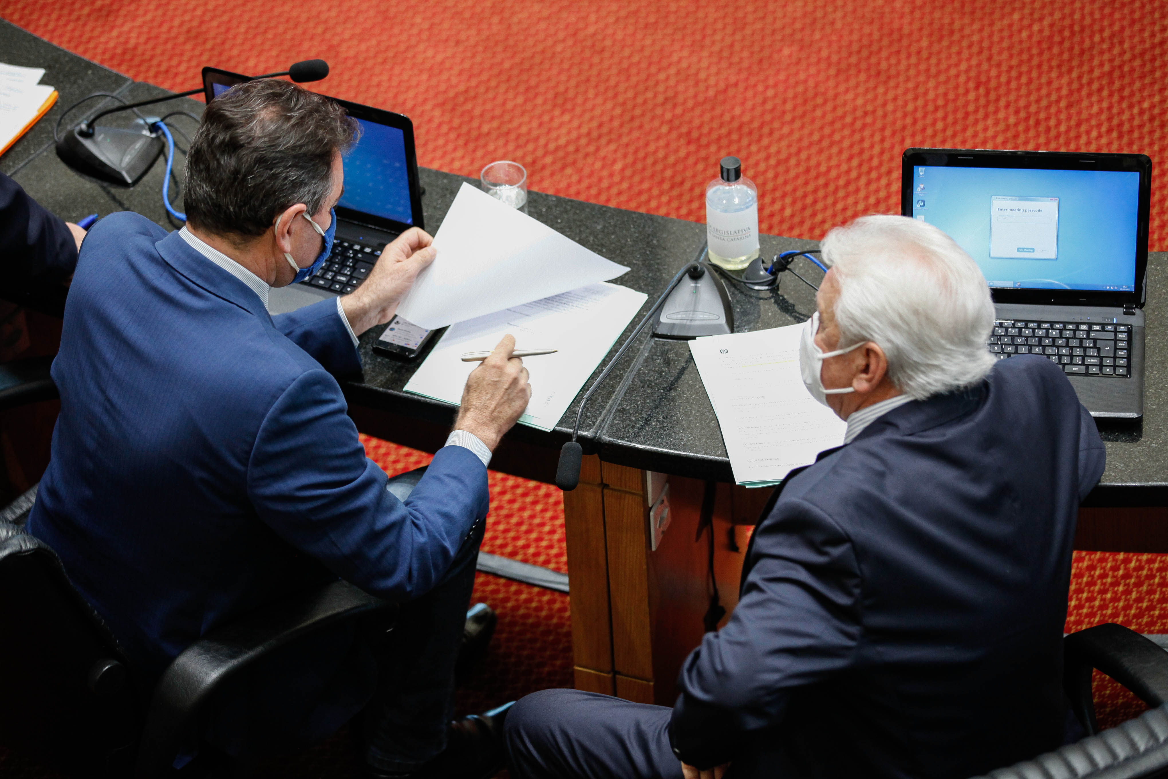 Deputado Valdir Cobalchini (MDB), Deputado Moacir Sopelsa (MDB)