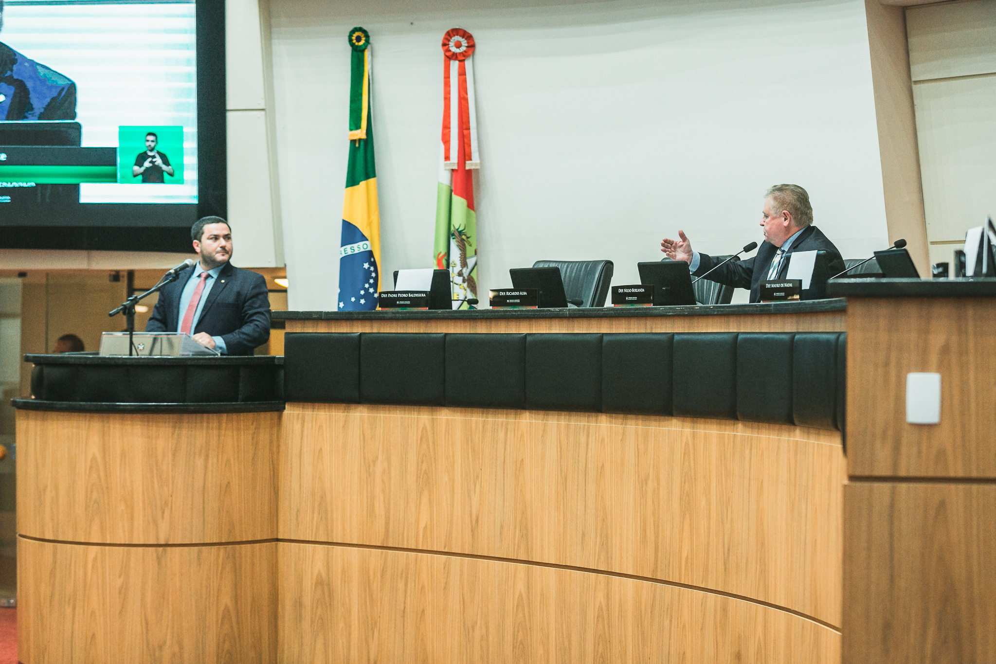 Deputado Ricardo Alba (PSL) - Deputado Nilso Berlanda (PL)