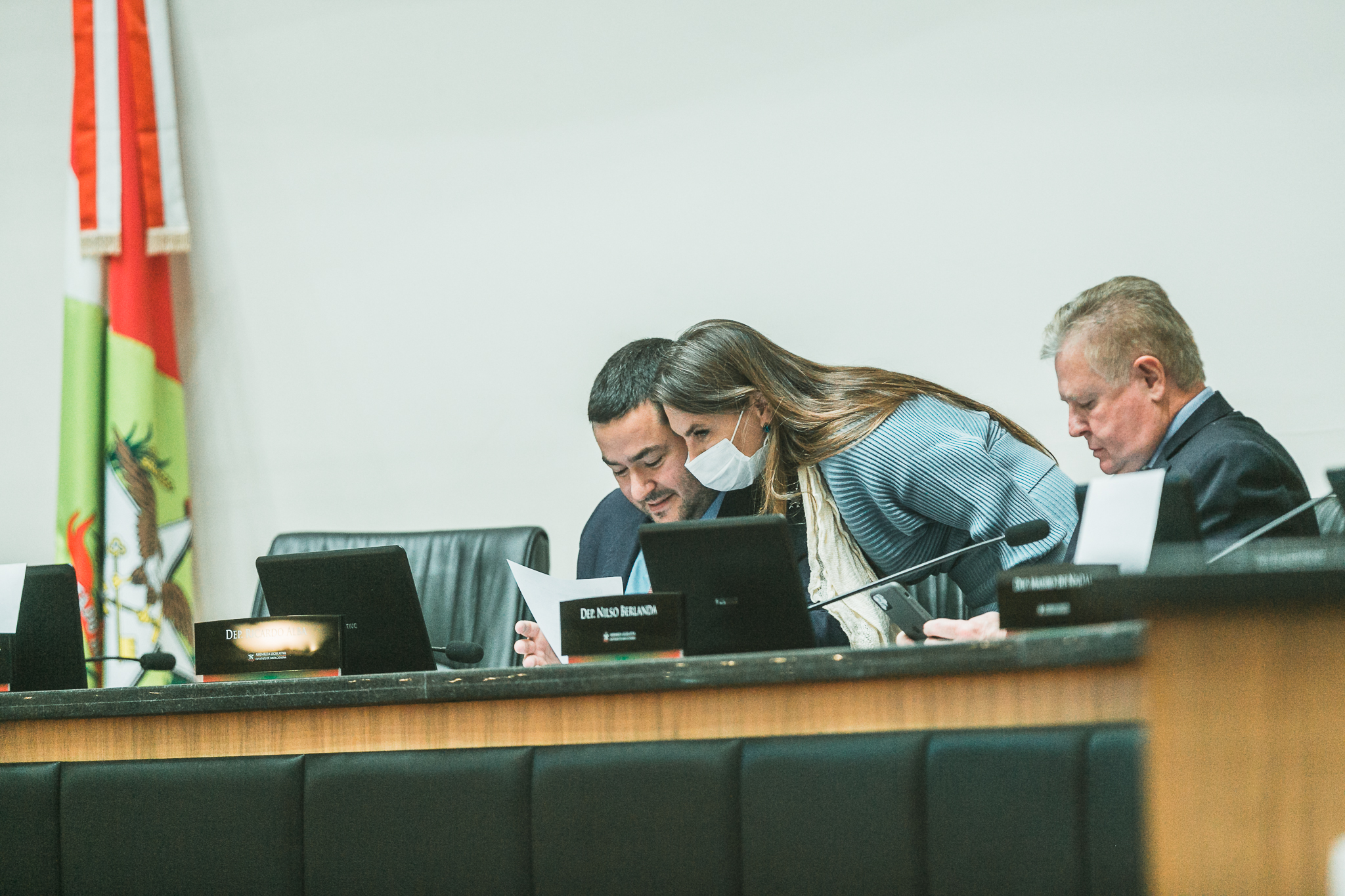 Deputado Ricardo Alba (PSL) - Deputada Ana Paula da Silva (PDT)