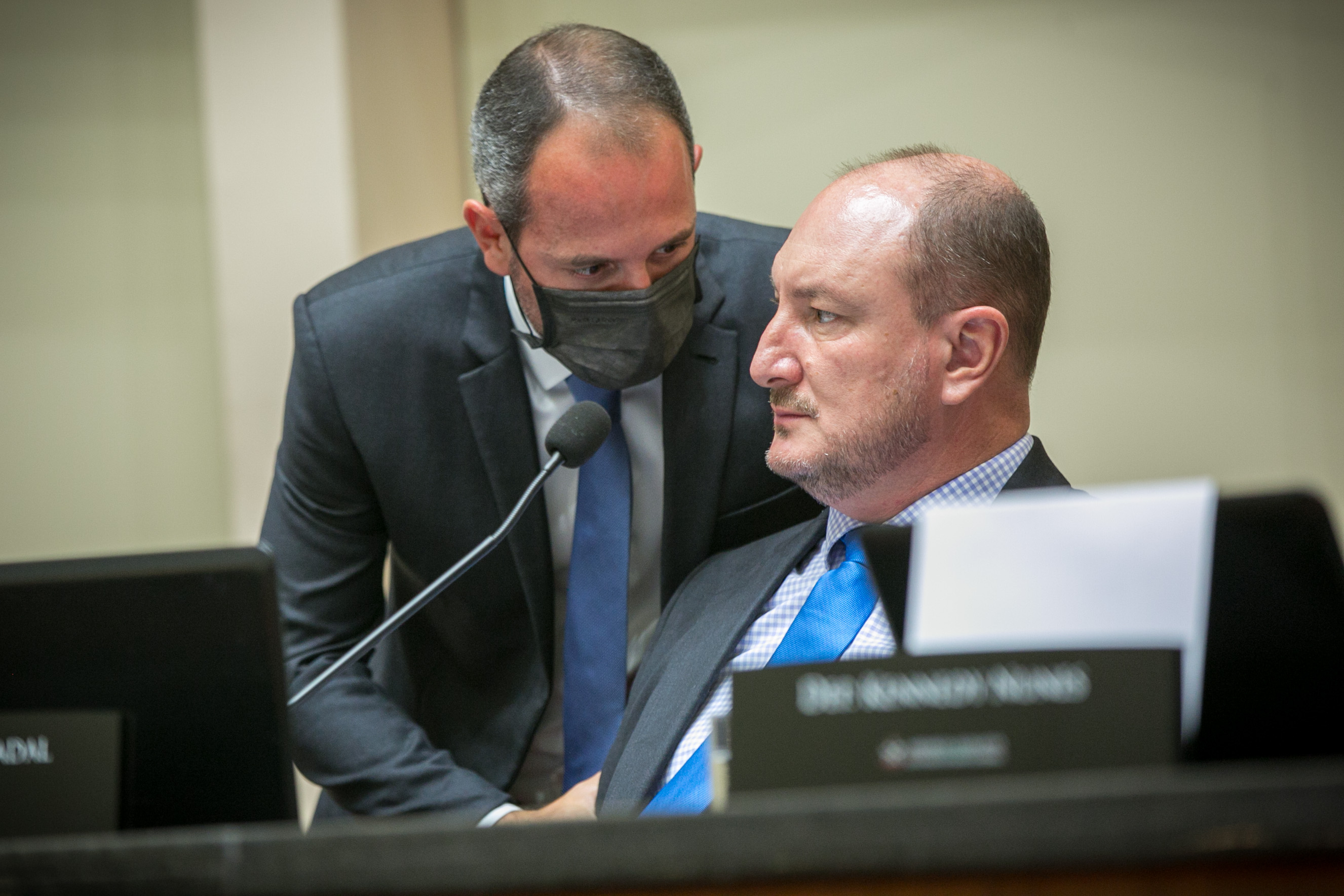 Deputado Laércio Schuster (PSB) e Deputado Mauro de Nadal (MDB)