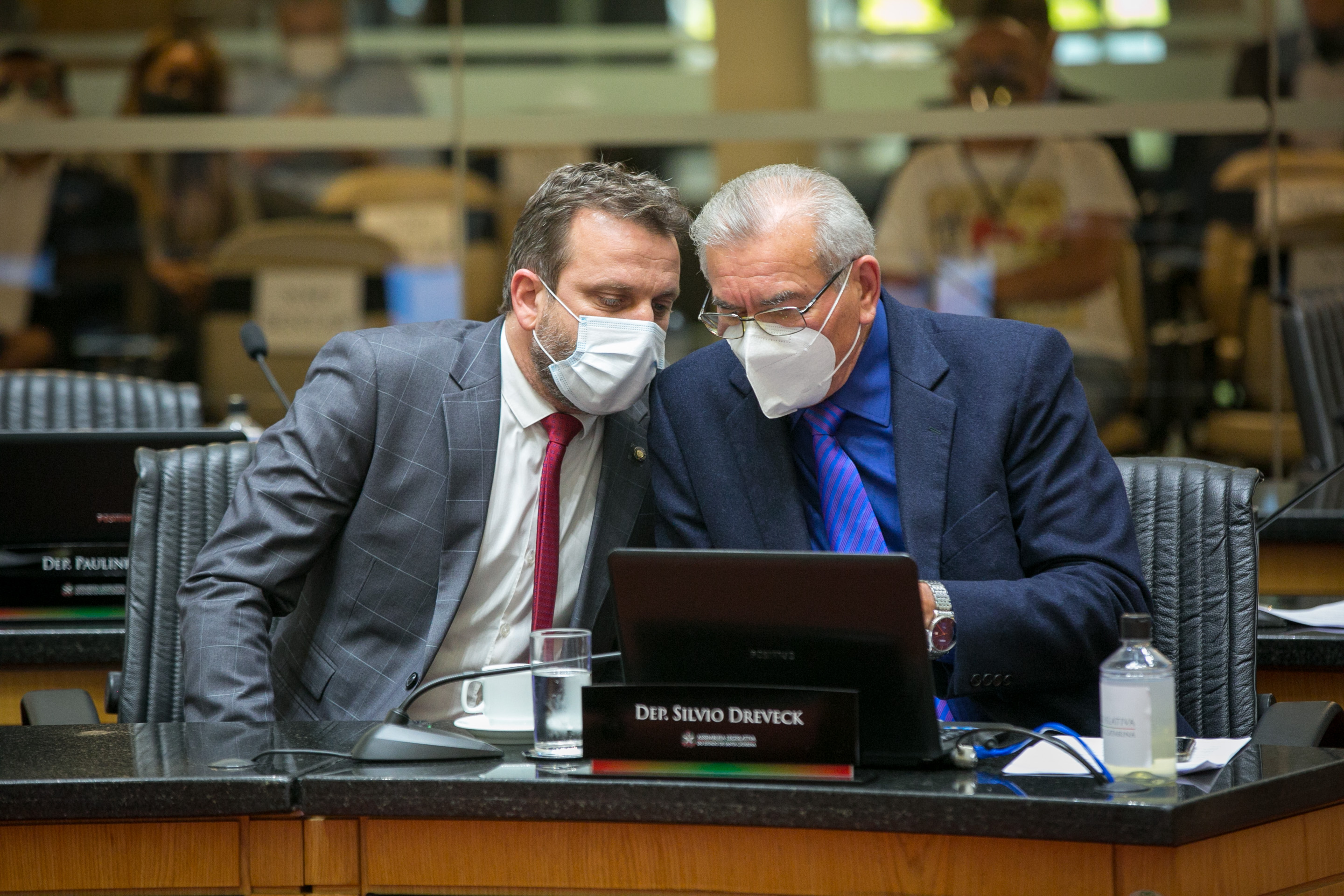 Deputado Jerry Comper (MDB) e Deputado Silvio Dreveck (PP)