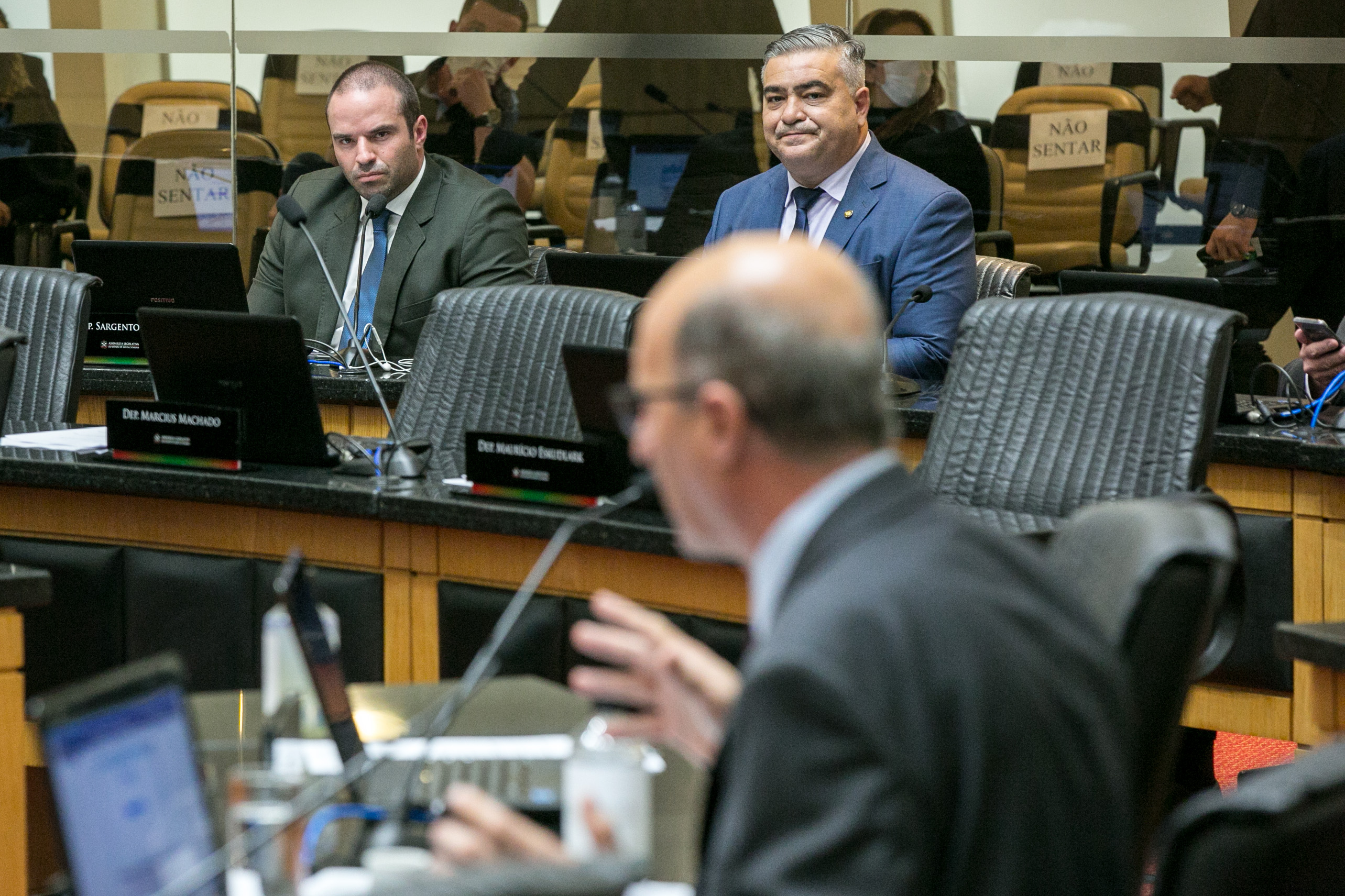 Deputado Jessé Lopes (PSL), Deputado Sargento Lima (PL) e Deputado José Milton Scheffer (PP)