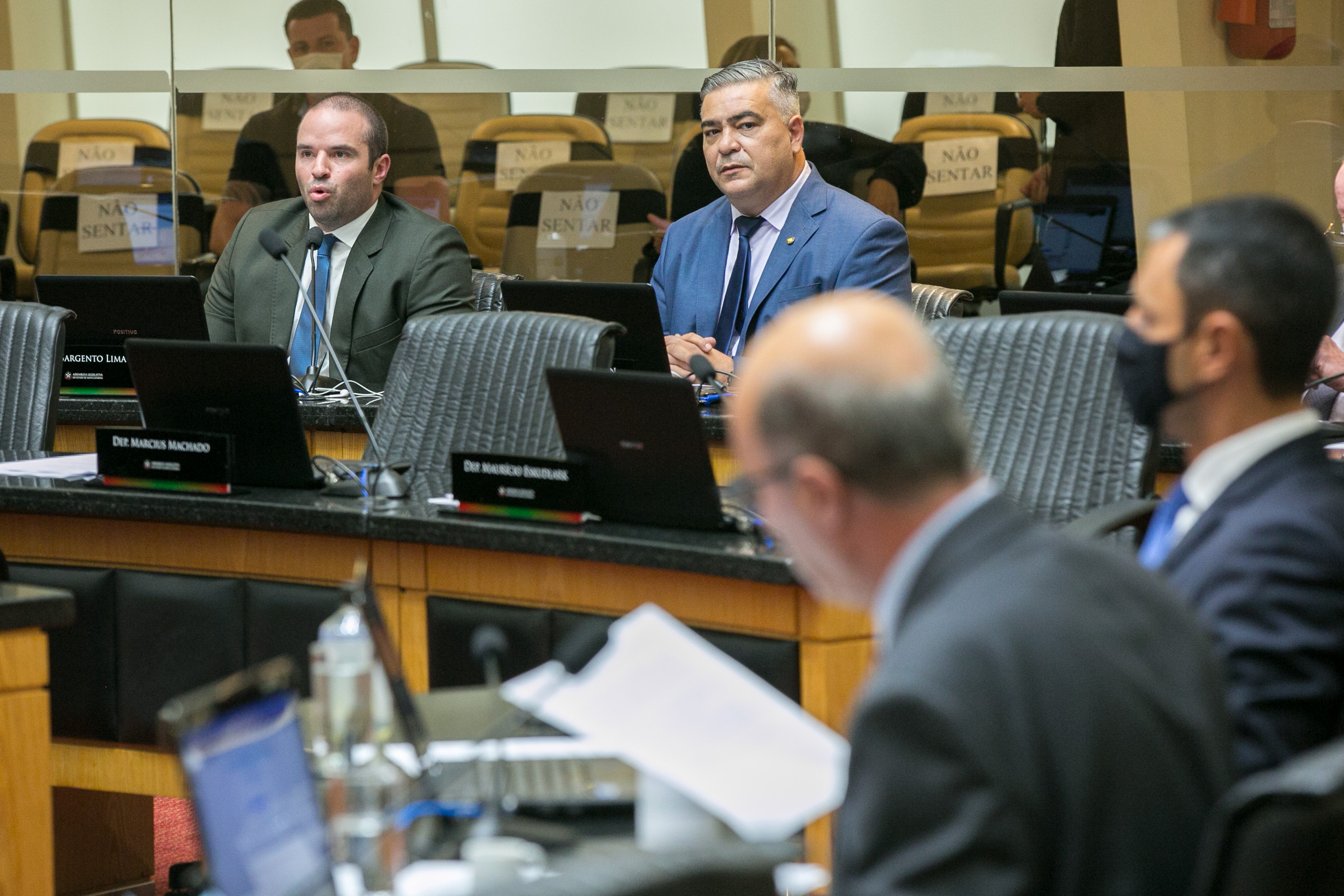 Deputado Jessé Lopes (PSL), Deputado Sargento Lima (PL) e Deputado José Milton Scheffer (PP)