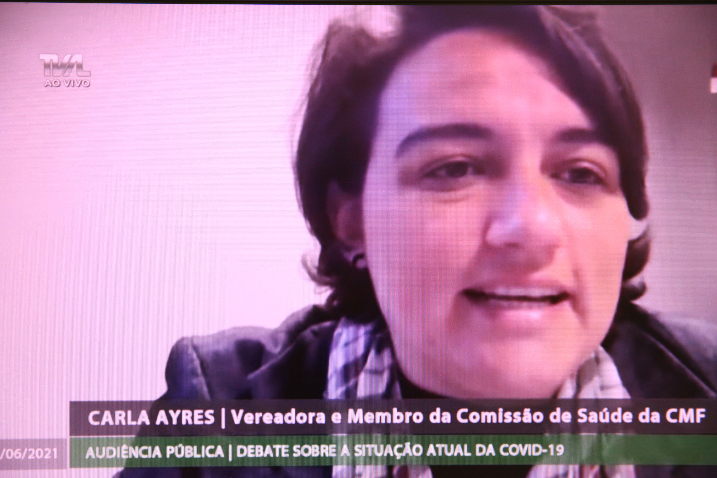 Comissão de Saúde - A situação atual no combate à pandemia do Covid-19 e a compra de insumos - Vereadora Carla Ayres (comissão de Saúde da CMF).