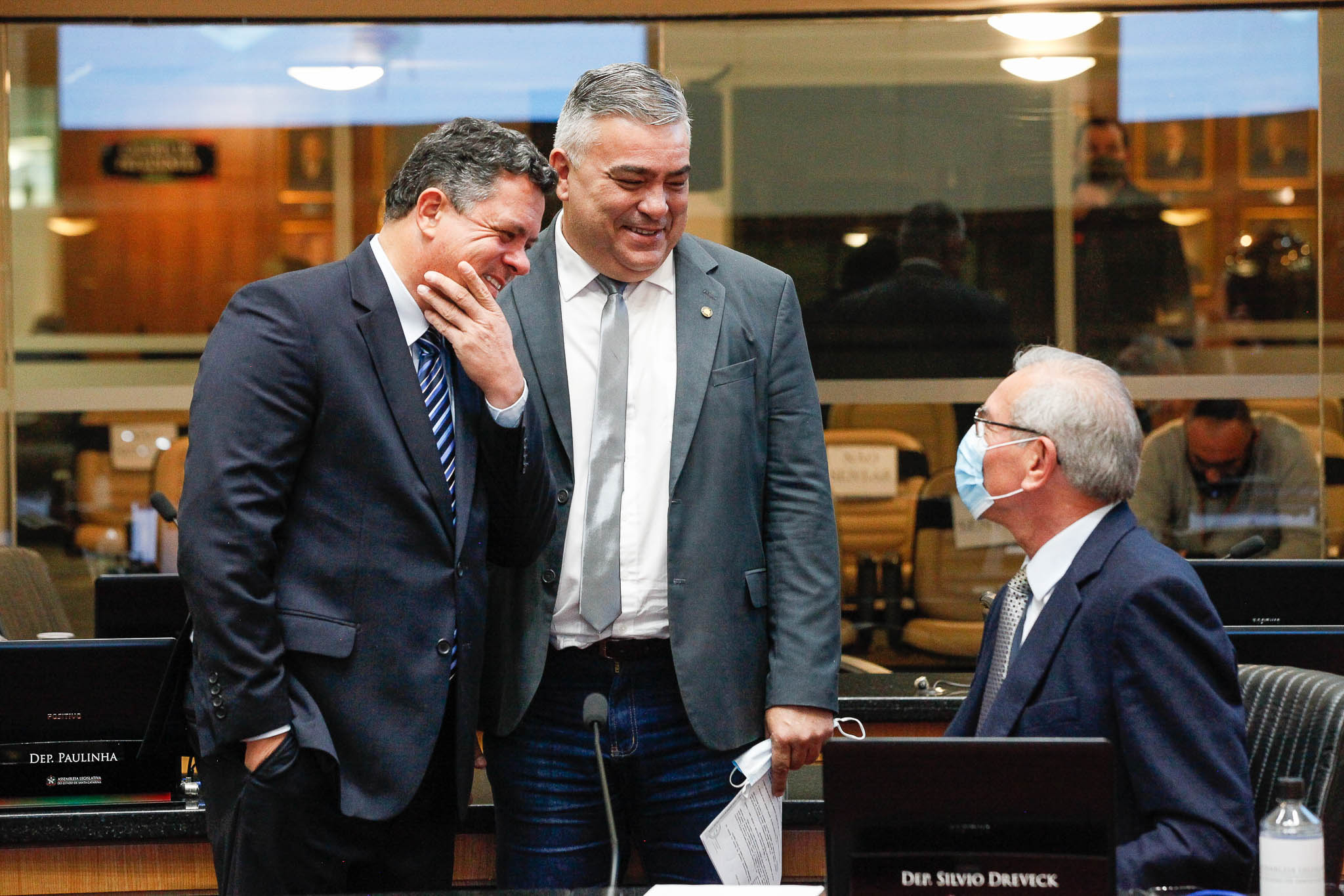Deputado Ivan Natz (PV), Deputado Sargento Lima(PL), Deputado Silvio Dreveck (PP)