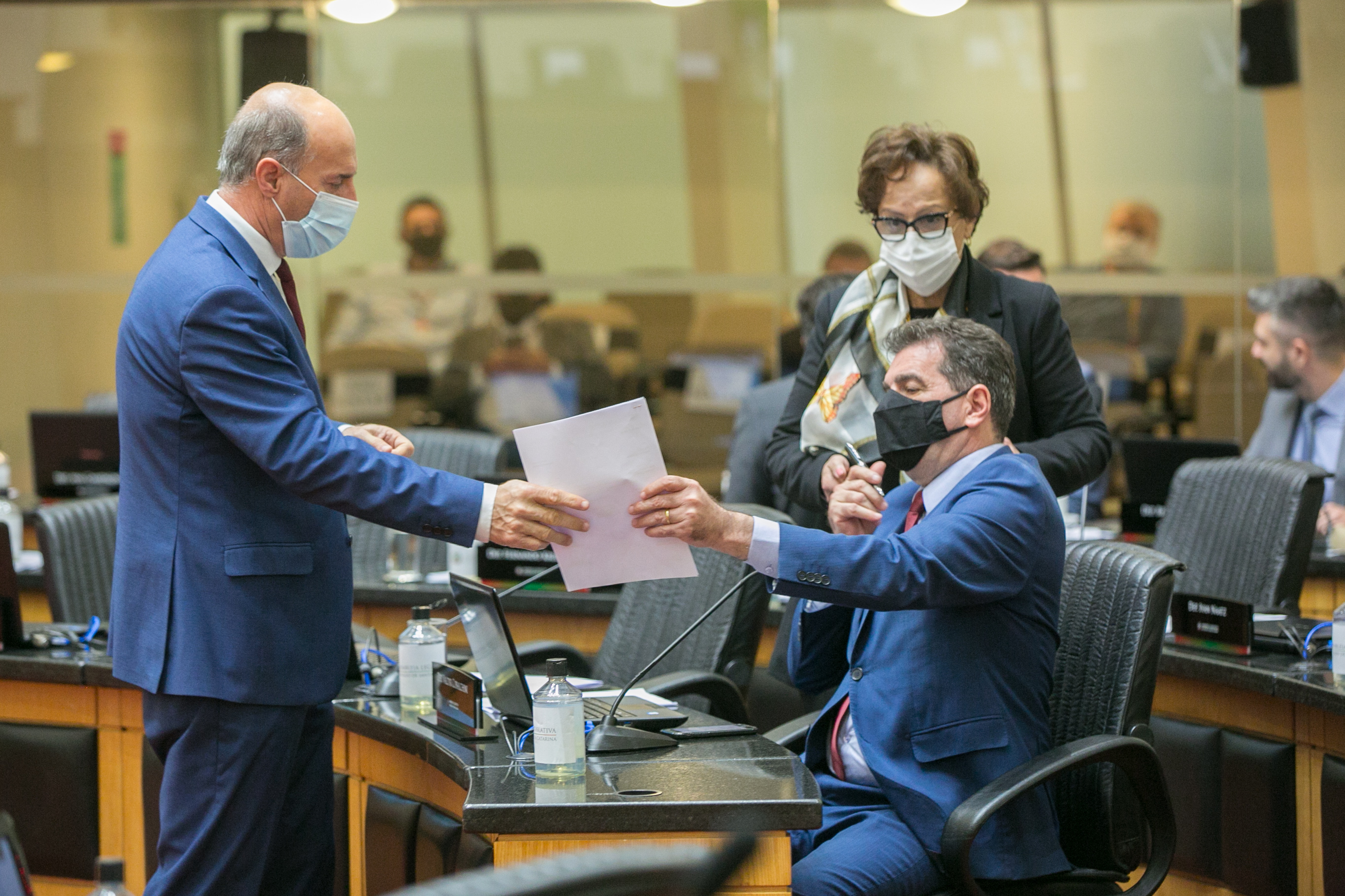 Deputado José Milton Scheffer (PP) e Deputado Valdir Cobalchini (MDB)