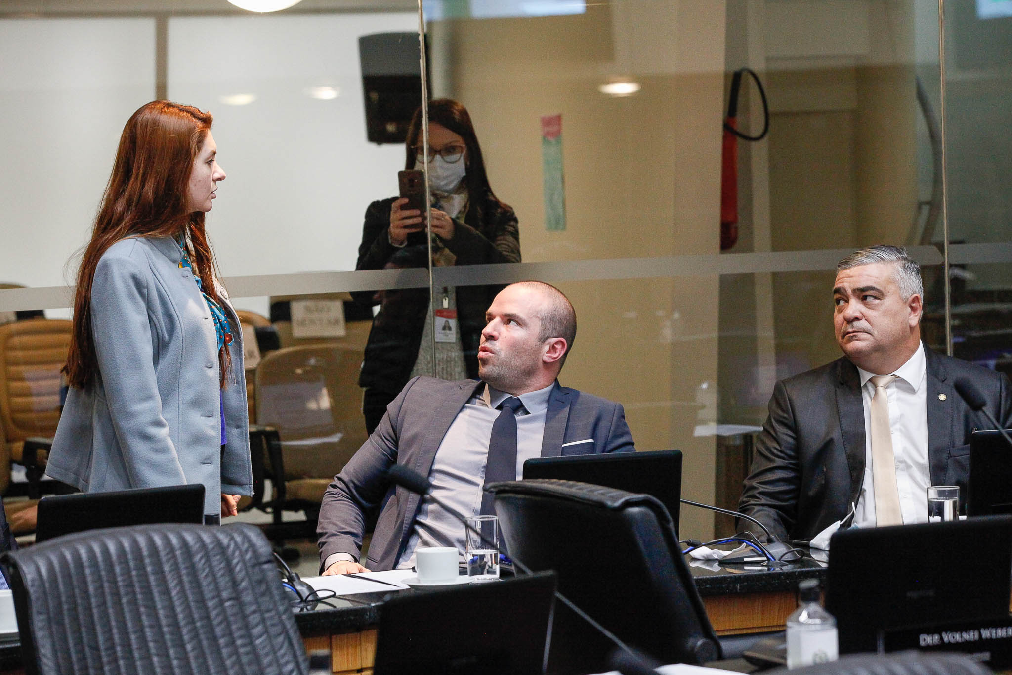 Deputada Ana Caroline Campagnolo (PSL), Deputado Jessé Lopes (PSL), Deputado Sargento Lima(PL)