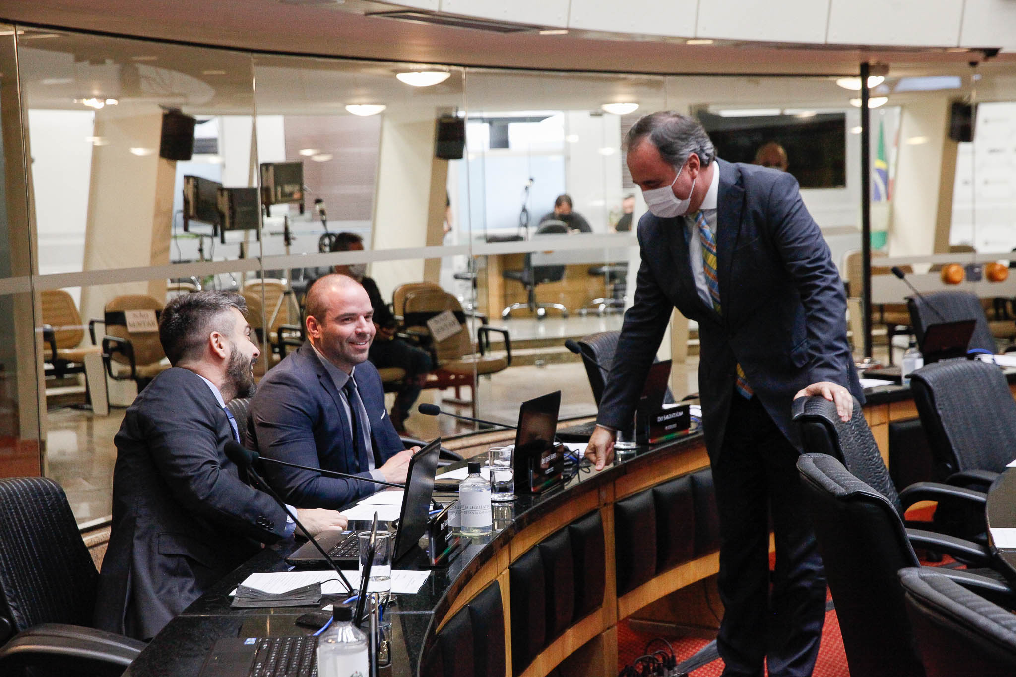 Deputado Bruno Souza (NOVO), Deputado Jessé Lopes (PSL), Deputado Kennedy Nunes (PSD)