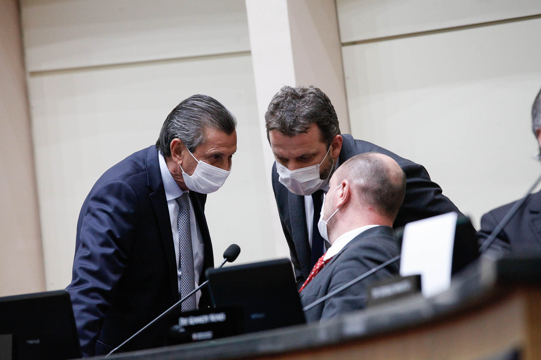 Deputado Júlio Garcia (PSD), Deputado Jerry Comper (MDB), Deputado Mauro de Nadal (MDB)