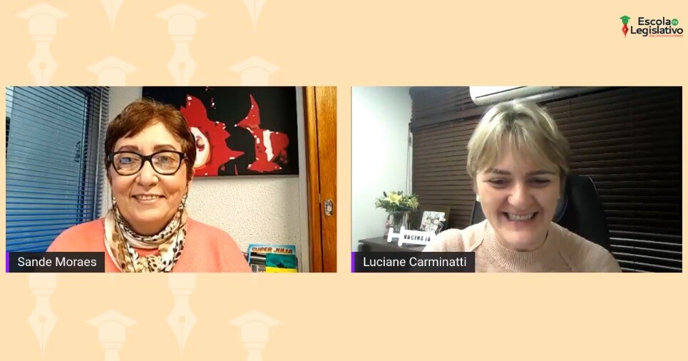 Luciane Carminatti participa da live do projeto “Papo de Ideias”