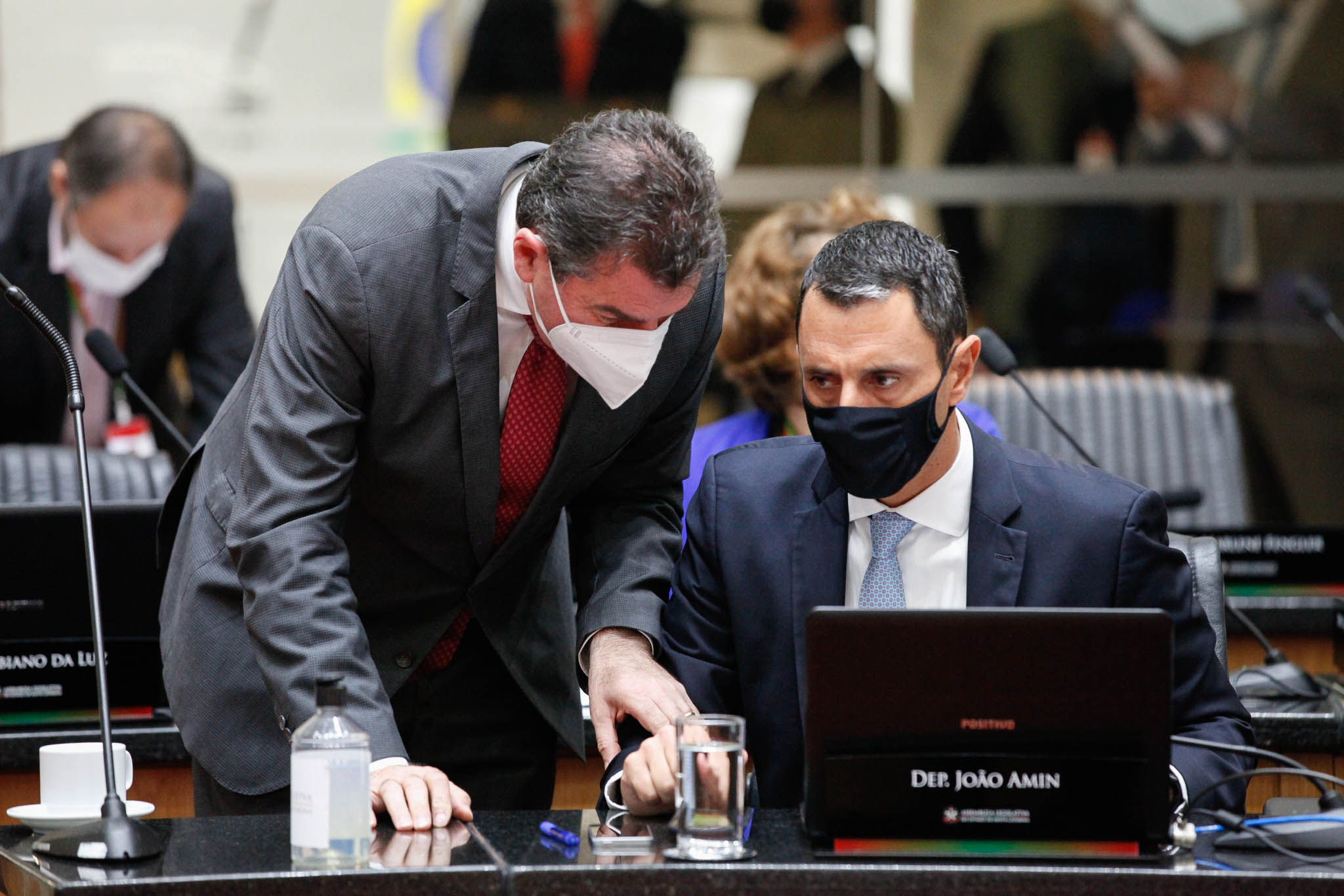 Deputado Valdir Cobalchini (MDB), Deputado João Amin (PP)