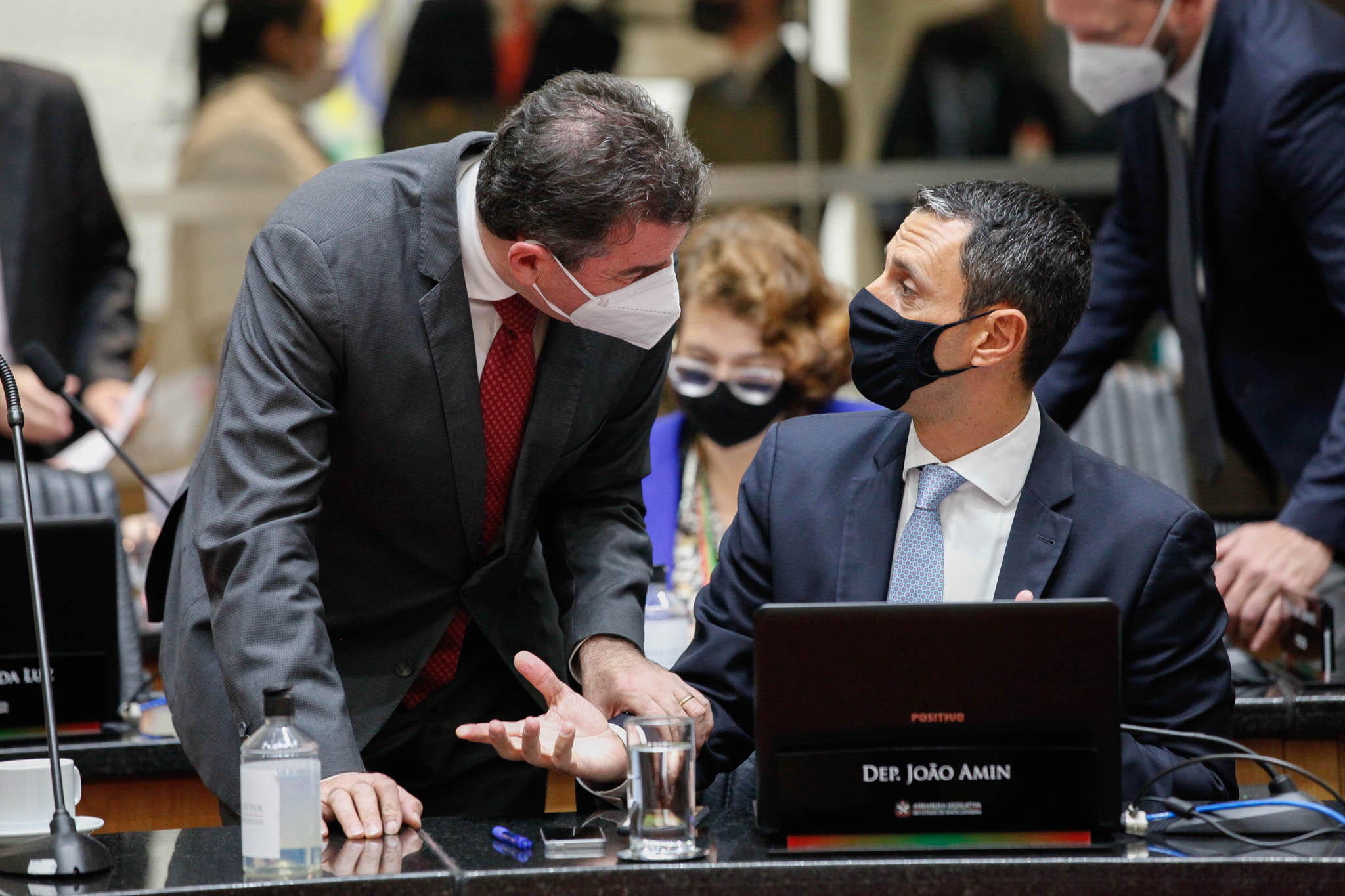 Deputado Valdir Cobalchini (MDB), Deputado João Amin (PP)