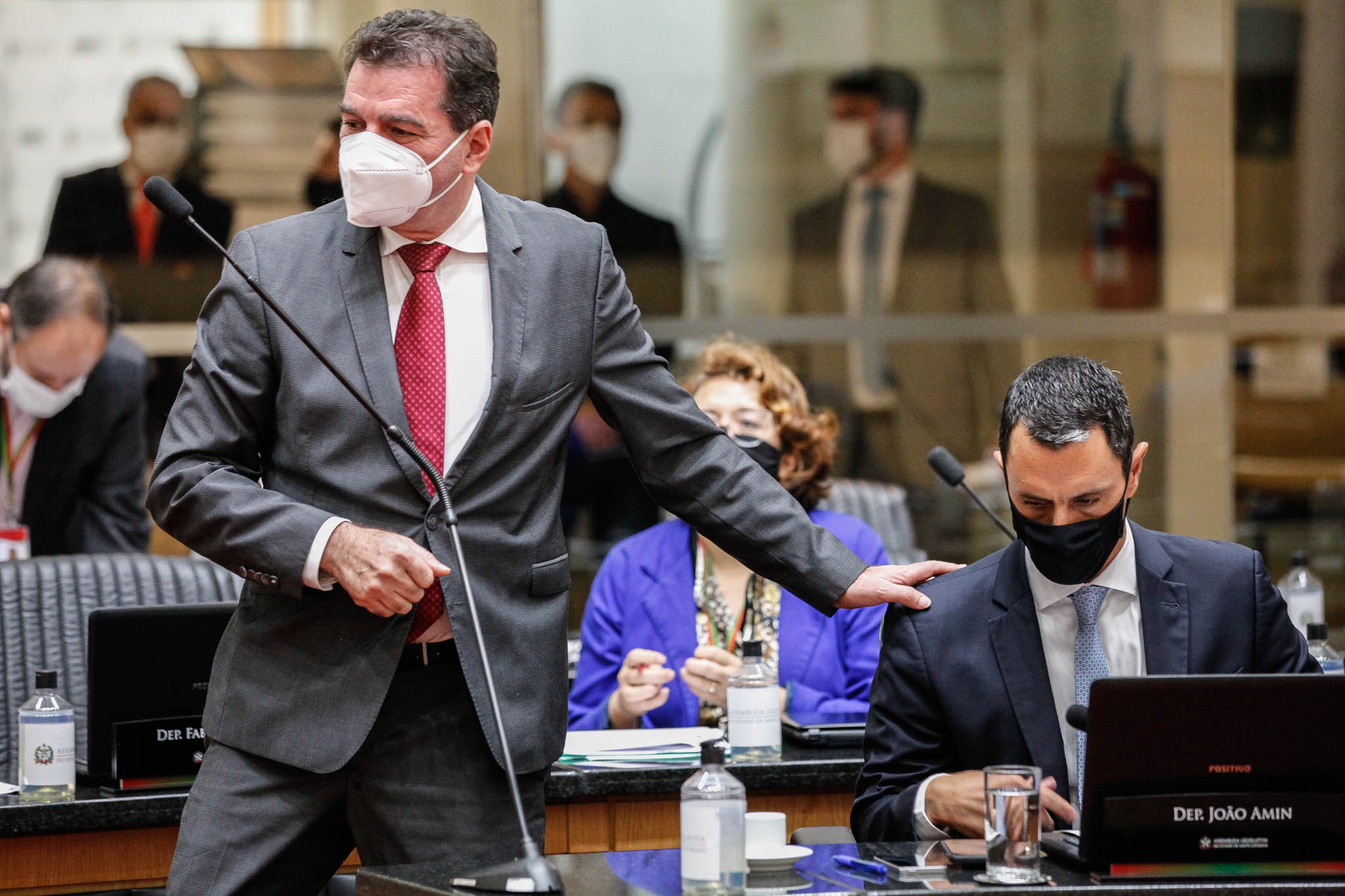 Deputado Valdir Cobalchini (MDB), Deputado João Amin (PP)