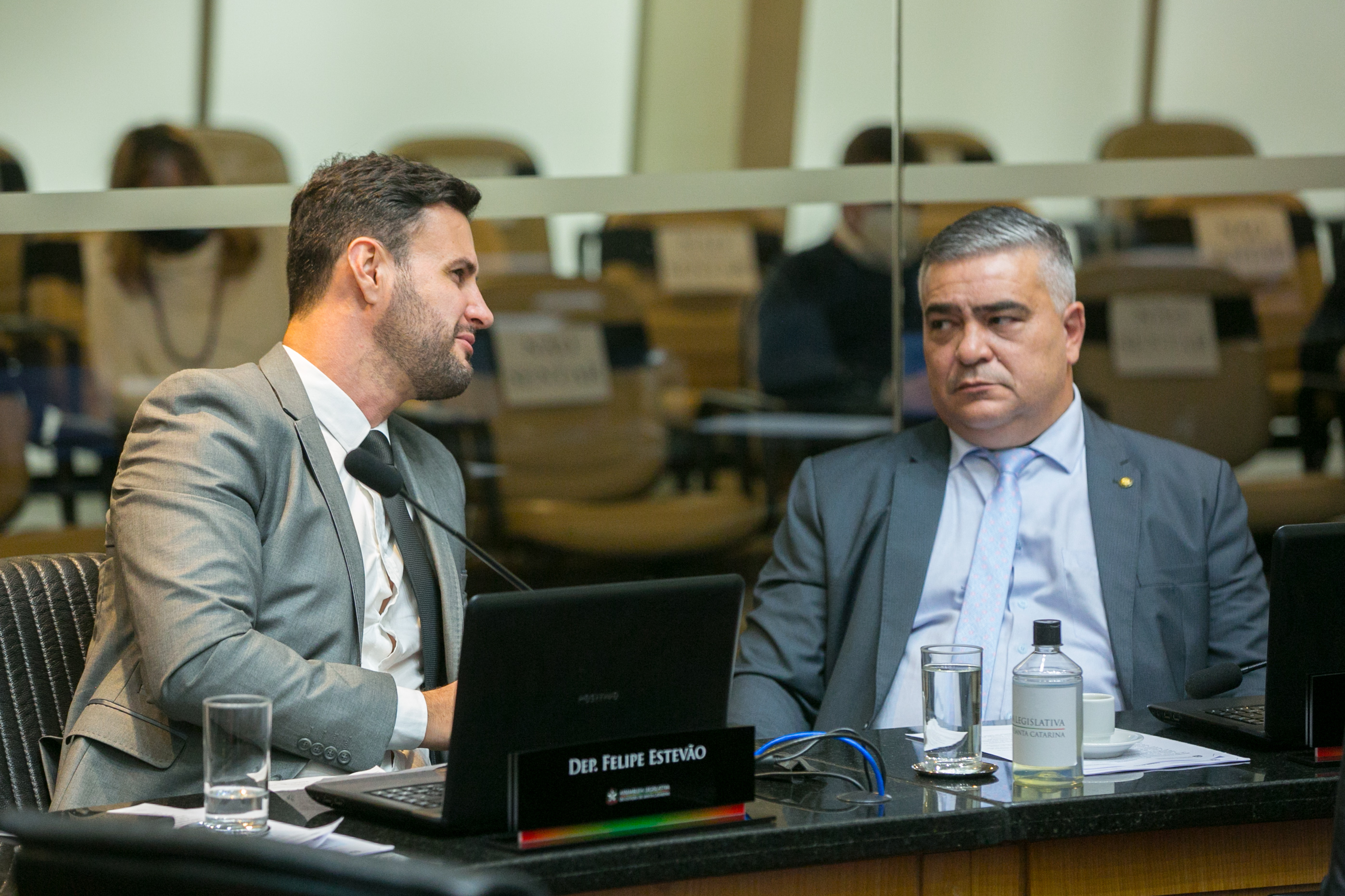 Deputado Felipe Estevão (PSL) e Deputado Sargento Lima (PL)