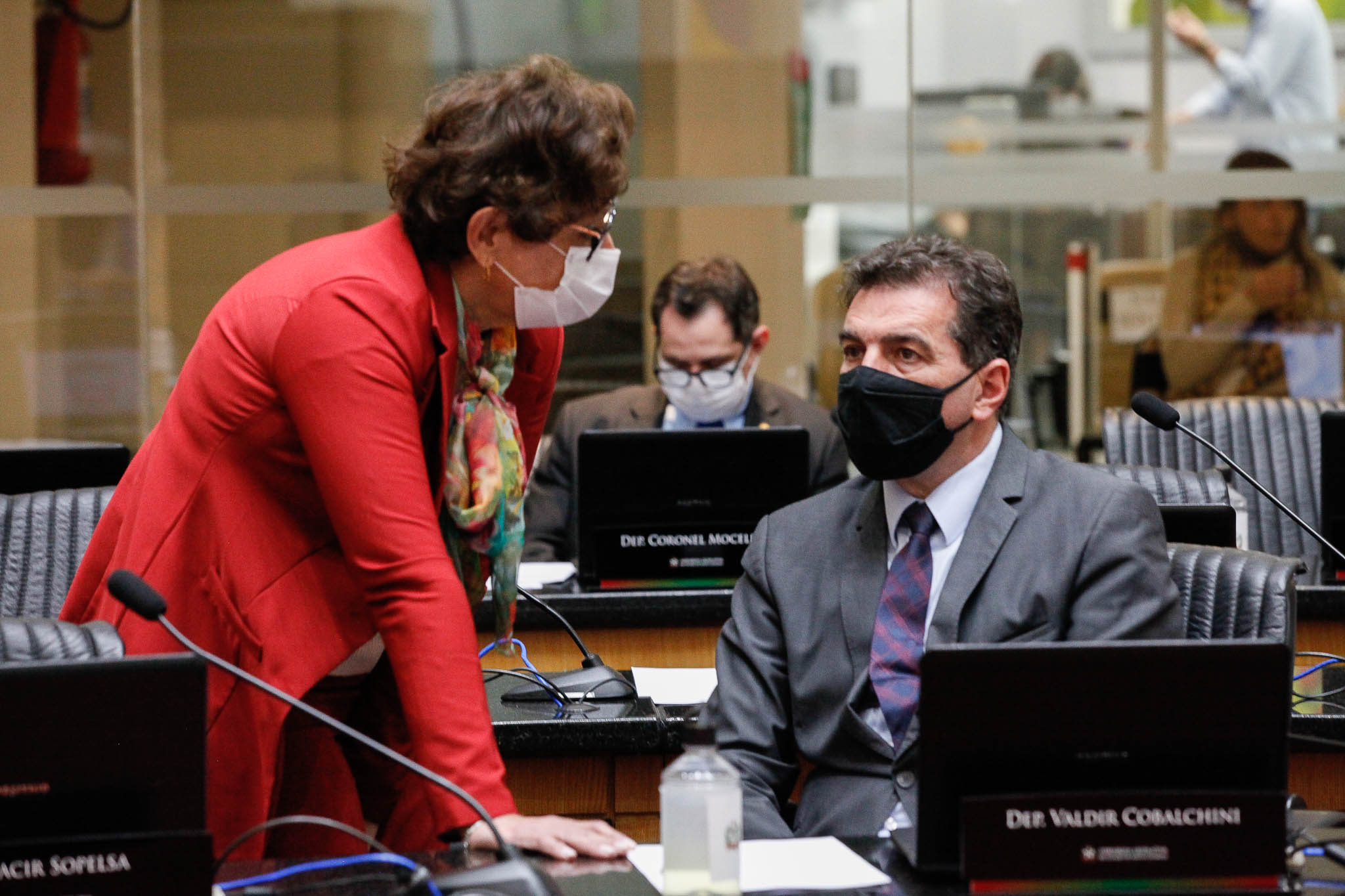 Deputada Dirce Heiderscheidt (MDB), Deputado Valdir Cobalchini (MDB)