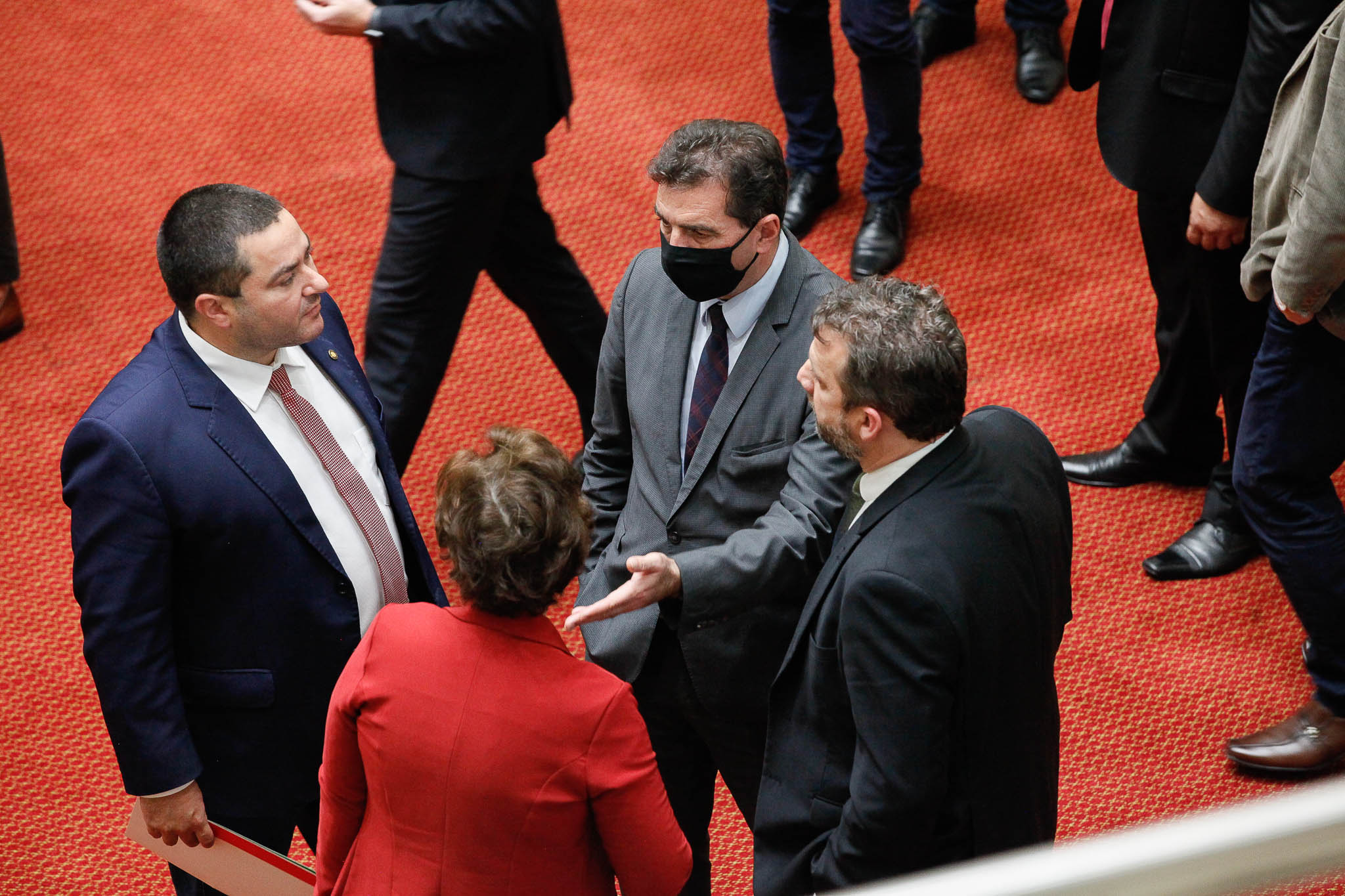 Deputado Ricardo Alba (PSL), Deputado Valdir Cobalchini (MDB), Deputado Jerry Comper (MDB)