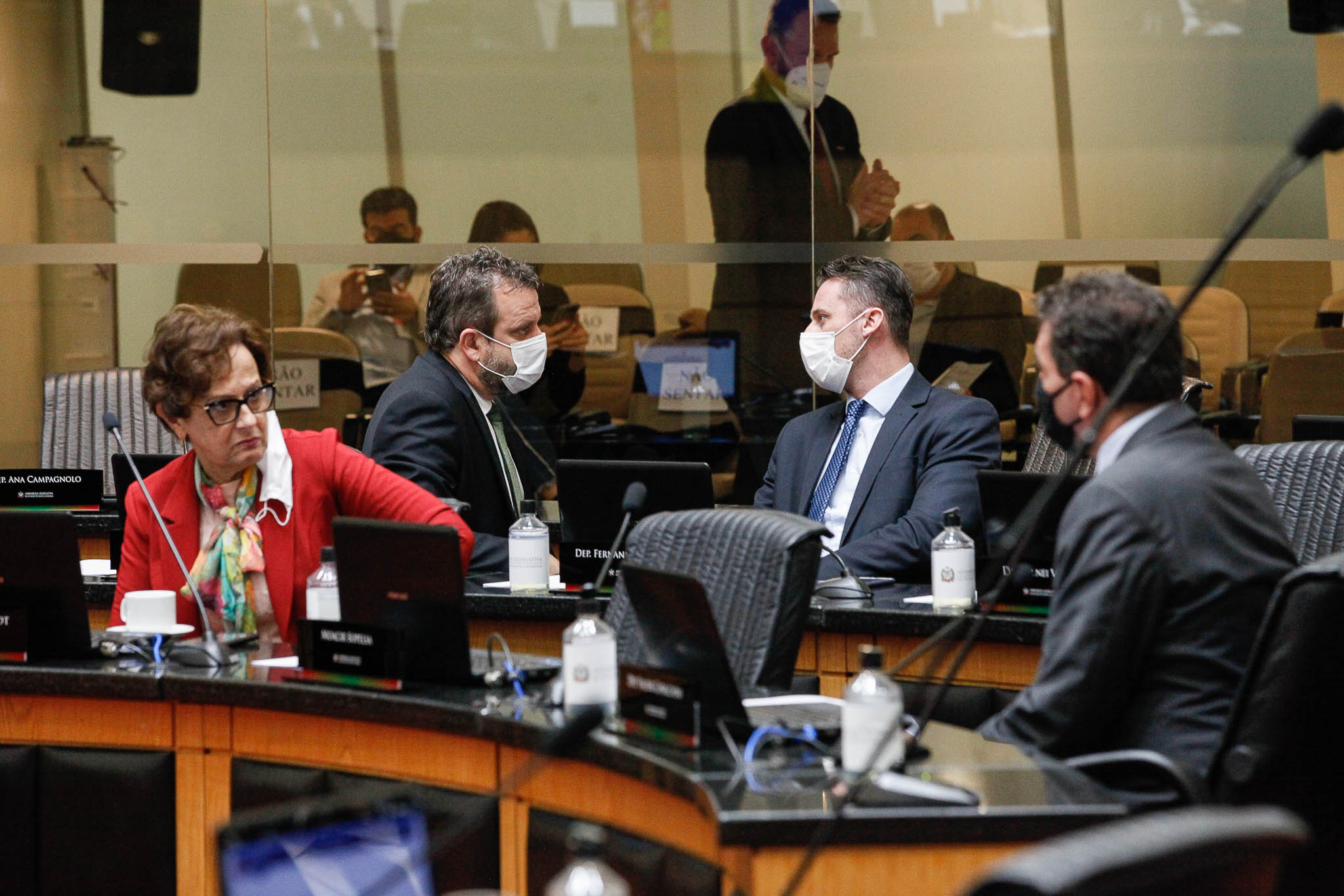 Deputada Dirce Heiderscheidt (MDB), Deputado Jerry Comper (MDB), Deputado Fernando Krelling (MDB)
