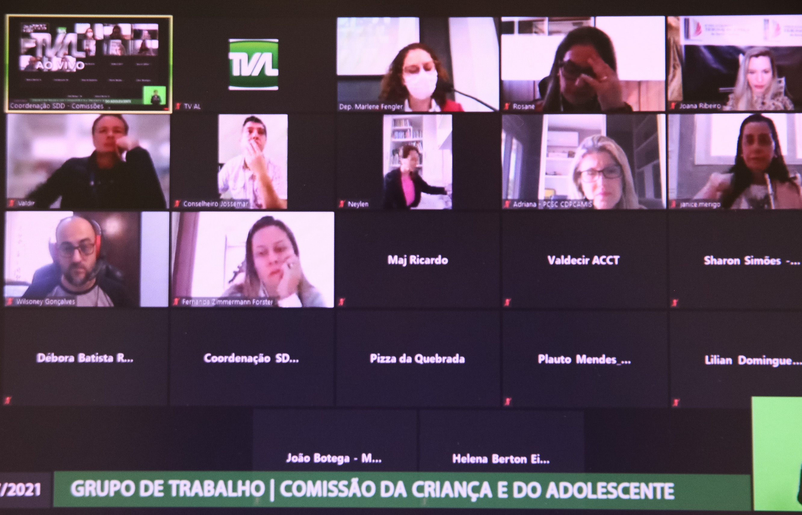 Reunião Virtual/Presencial do Grupo de Trabalho da Comissão de Defesa dos Direitos da Criança e do Adolescente.