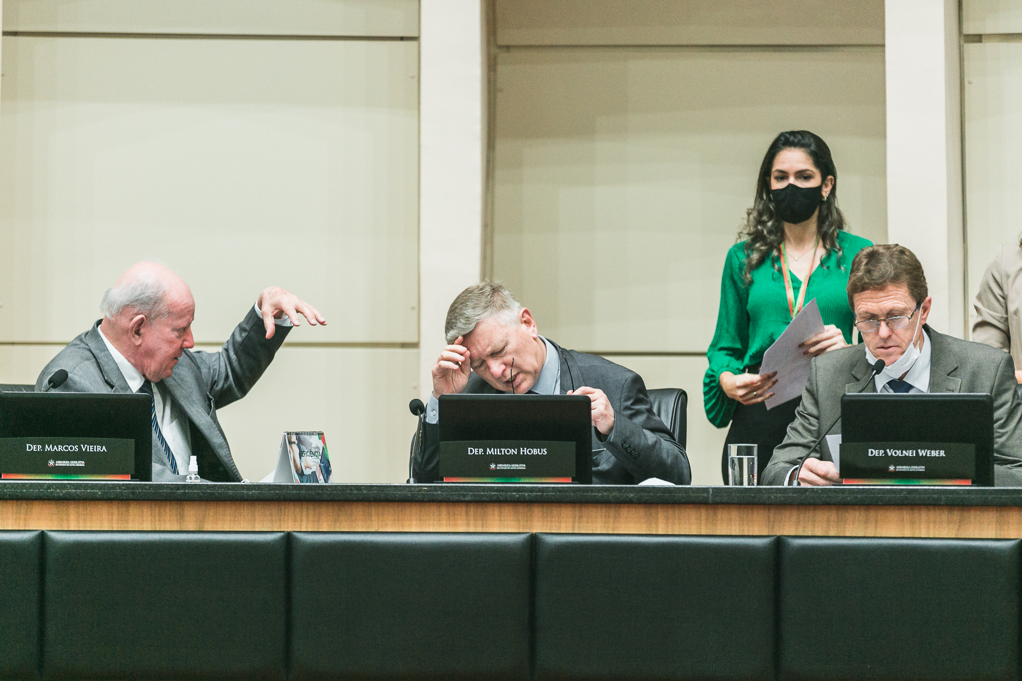 Deputado Marcos Vieira (PSDB) - Deputado Milton Hobus (PSD)
