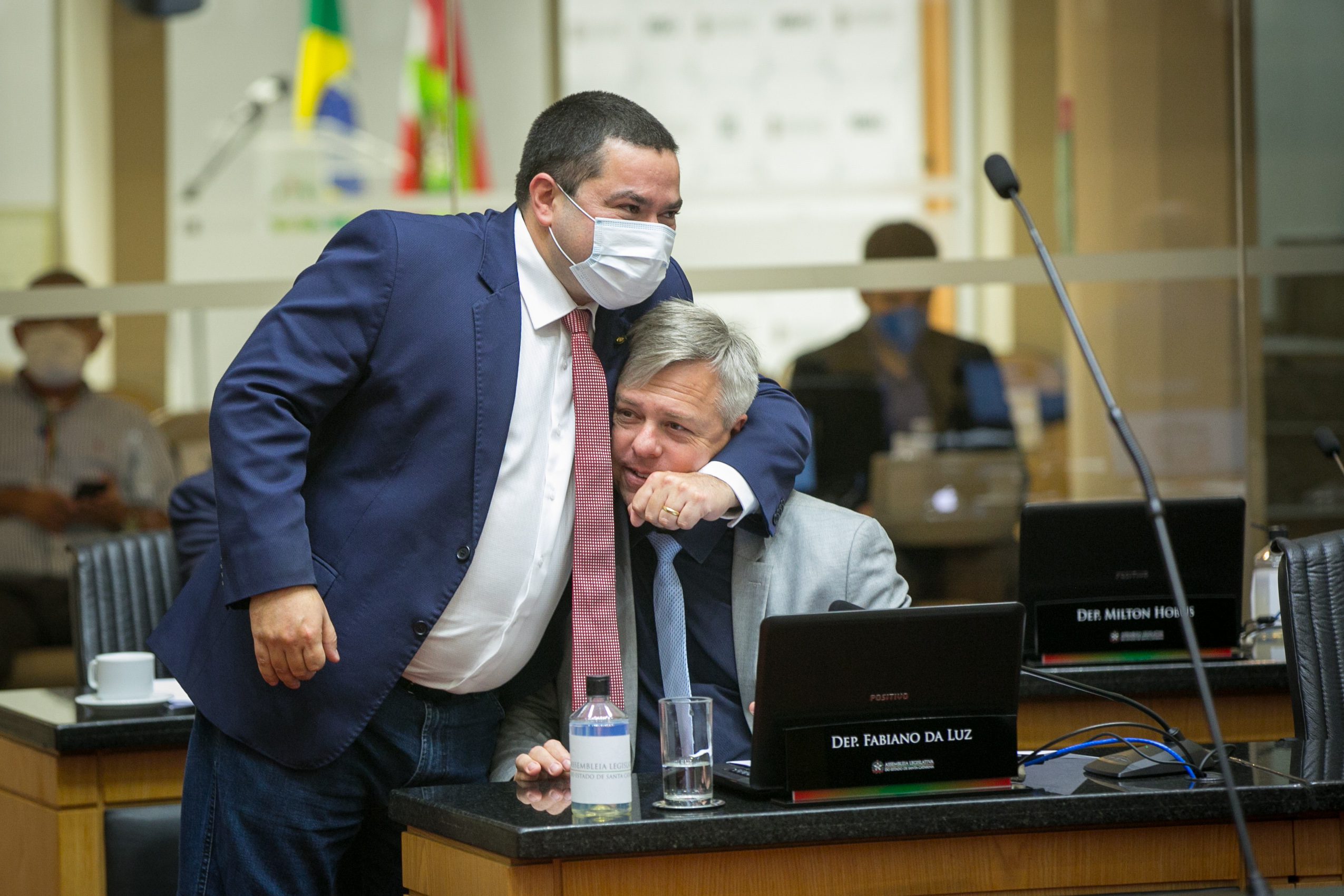 Deputado Ricardo Alba (PSL) e Deputado Fabiano da Luz (PT)