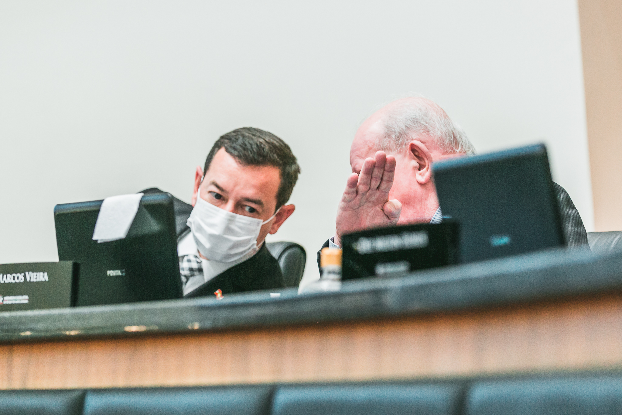 Deputado Marcos Vieira (PSDB) ; Eron Giordini - Chefe da Casa Civil