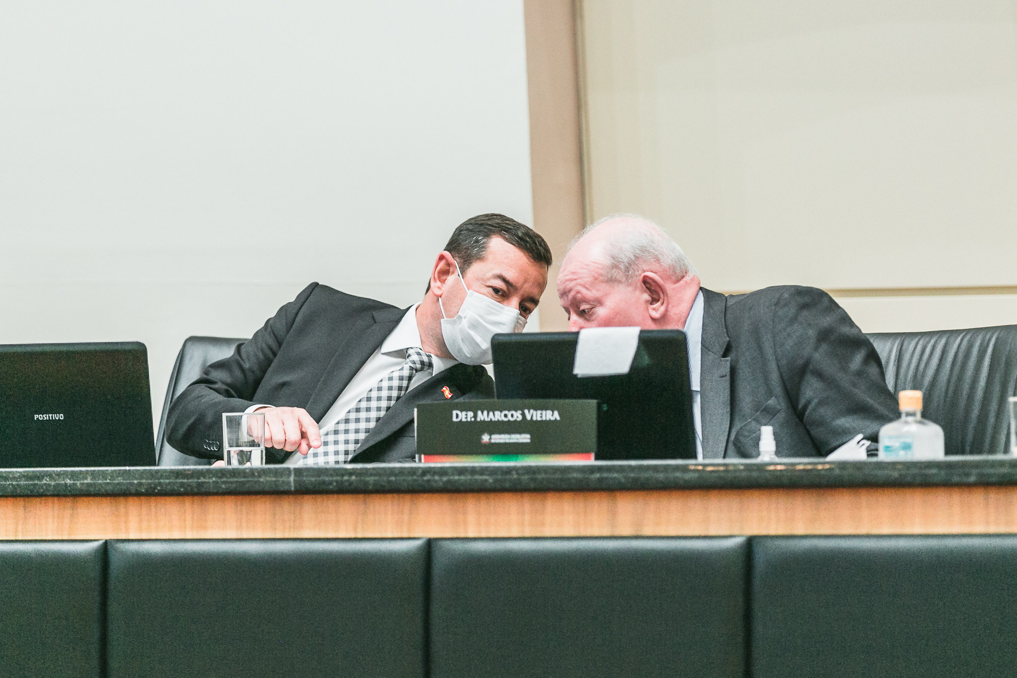Deputado Marcos Vieira (PSDB) ; Eron Giordini - Chefe da Casa Civil