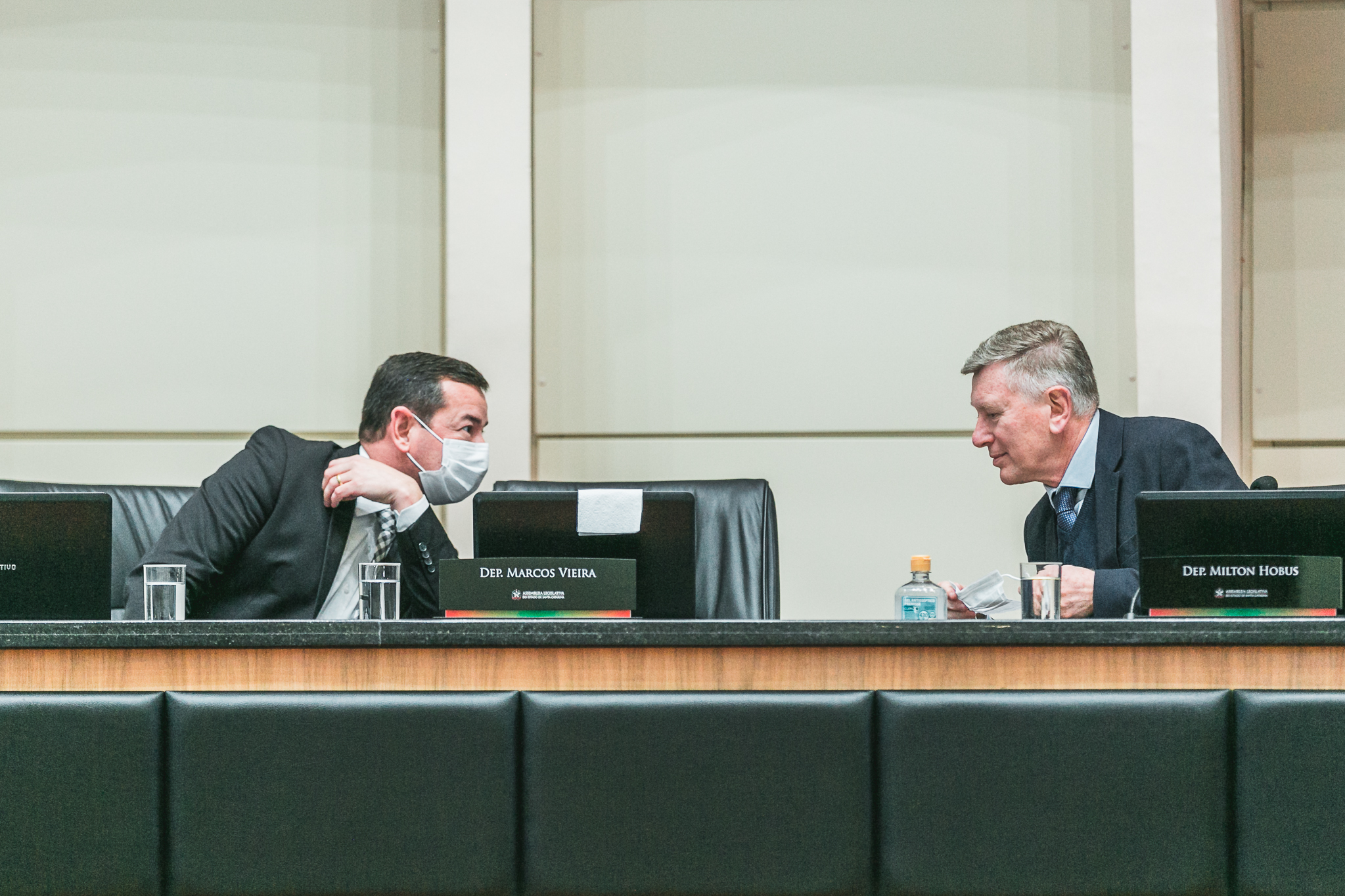 Eron Giordini - Chefe da Casa Civil ; Deputado Milton Hobus (PSD)