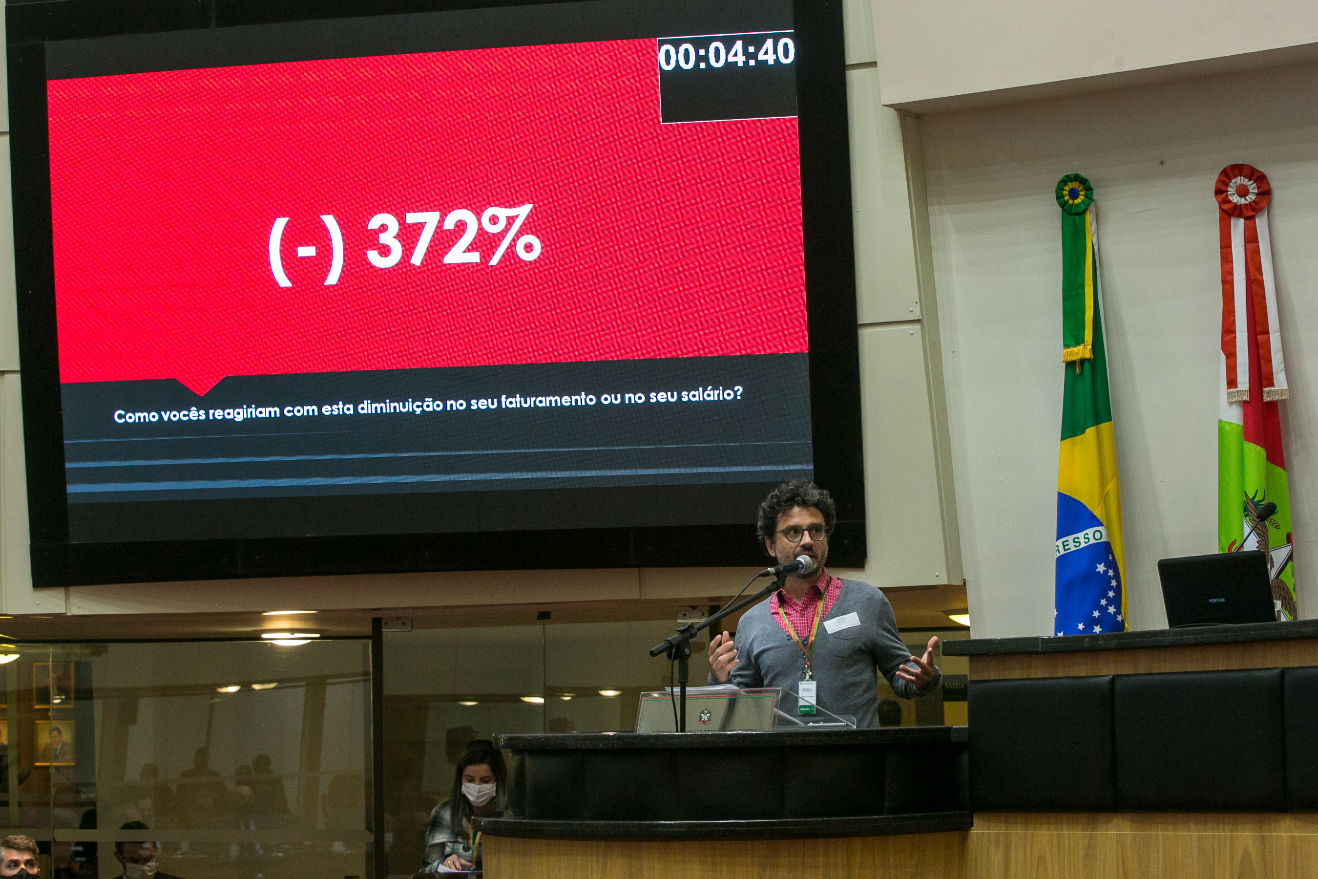 Presidente do SINJUSC, Hélio Lenz Puerta Neto