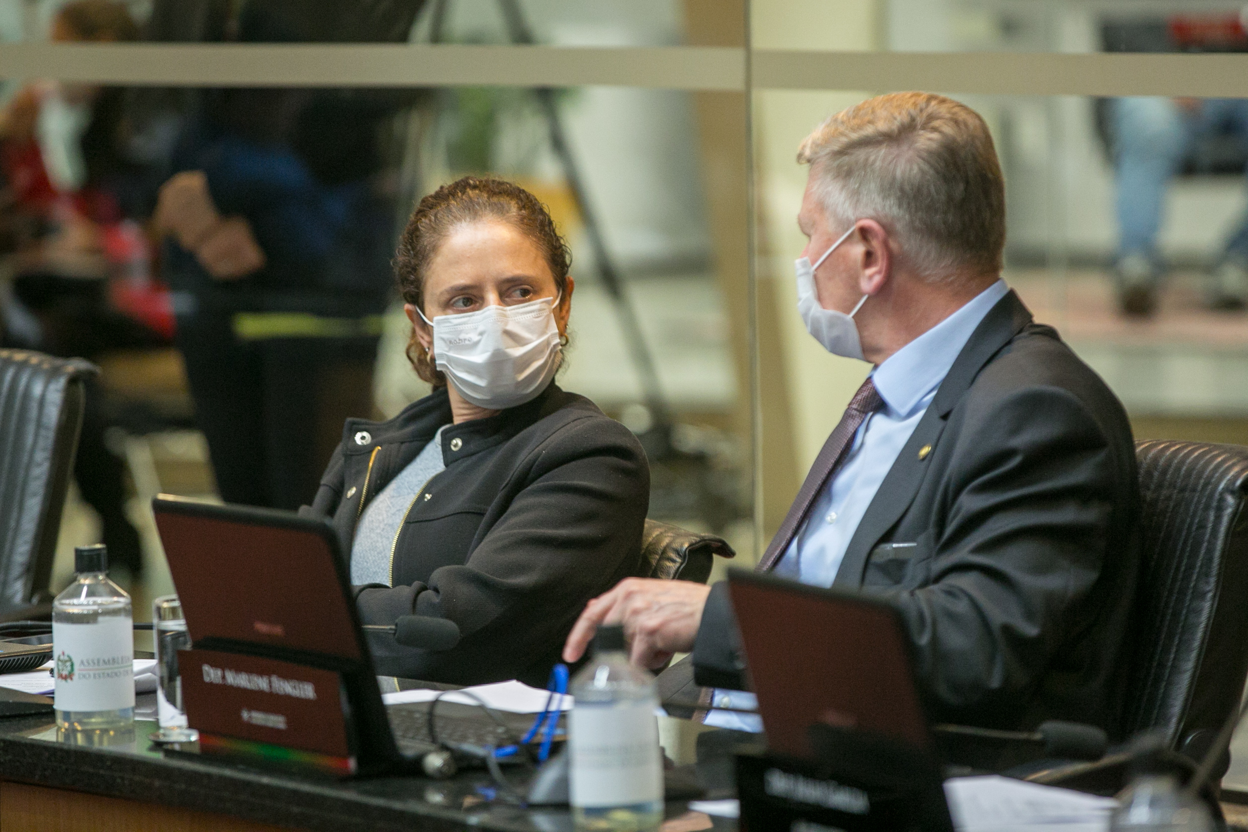 Deputada Marlene Fengler (PSD) e Deputado Milton Hobus (PSD)
