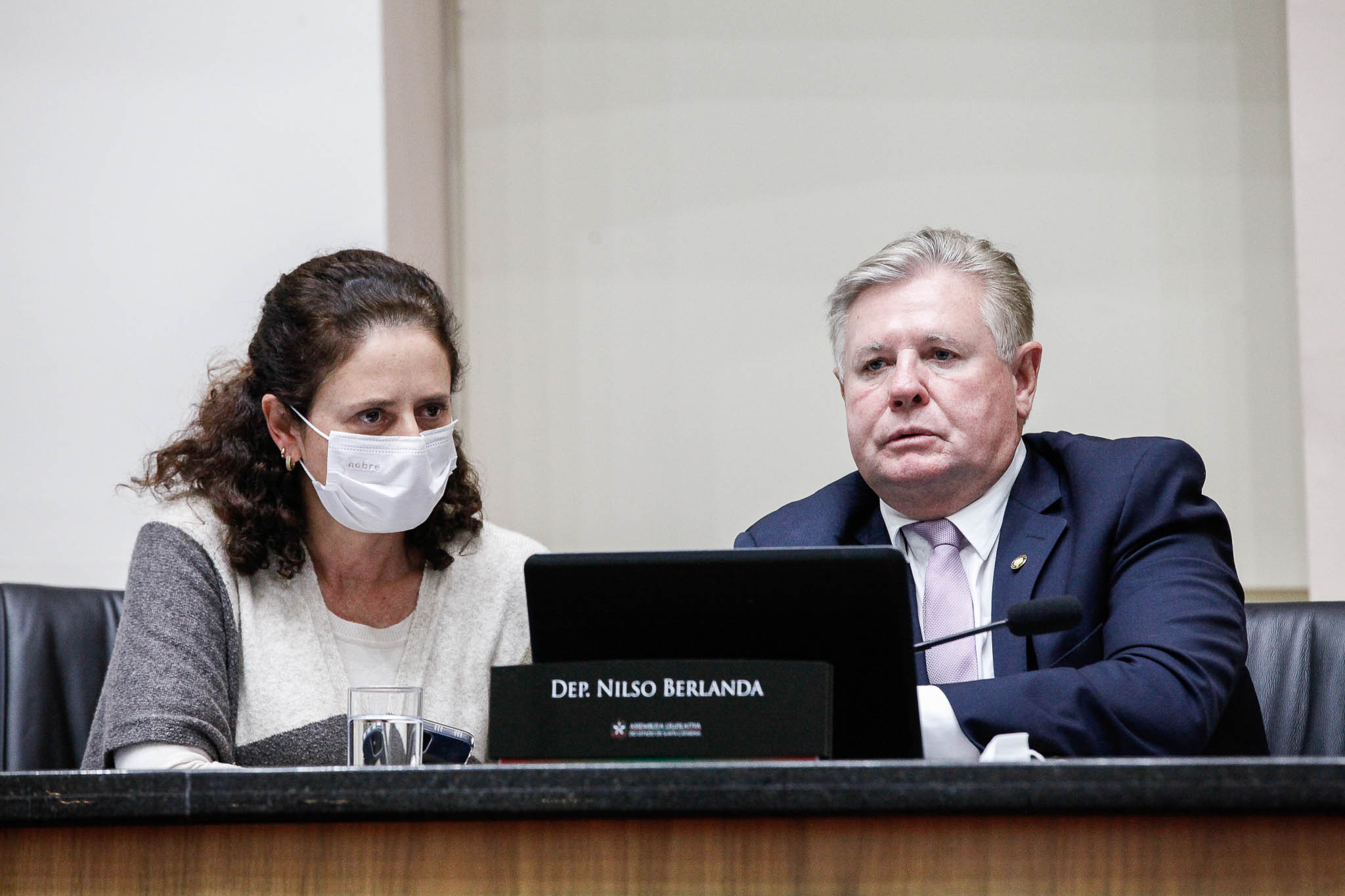 Deputada Marlene Fengler (PSD), Deputado Nilso Berlanda (PL)
