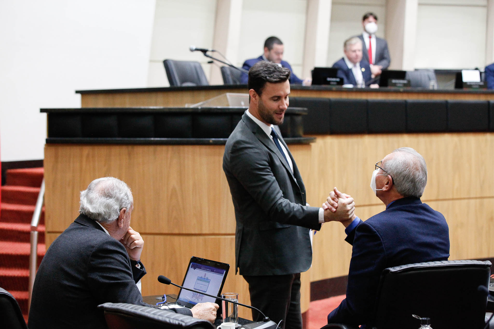 Deputado Nazareno Martins (PSB), Deputado Felipe Estevão (PSL), Deputado Silvio Dreveck (PP)