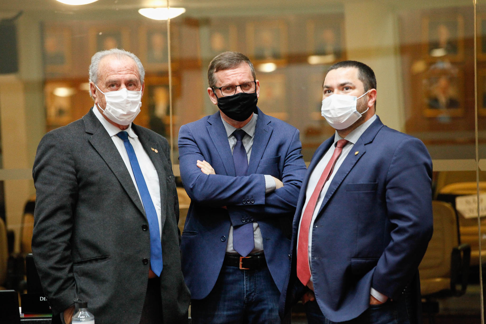 Deputado Nazareno Martins (PSB),  Deputado Jair Miotto (PSC), Deputado Ricardo Alba (PSL)