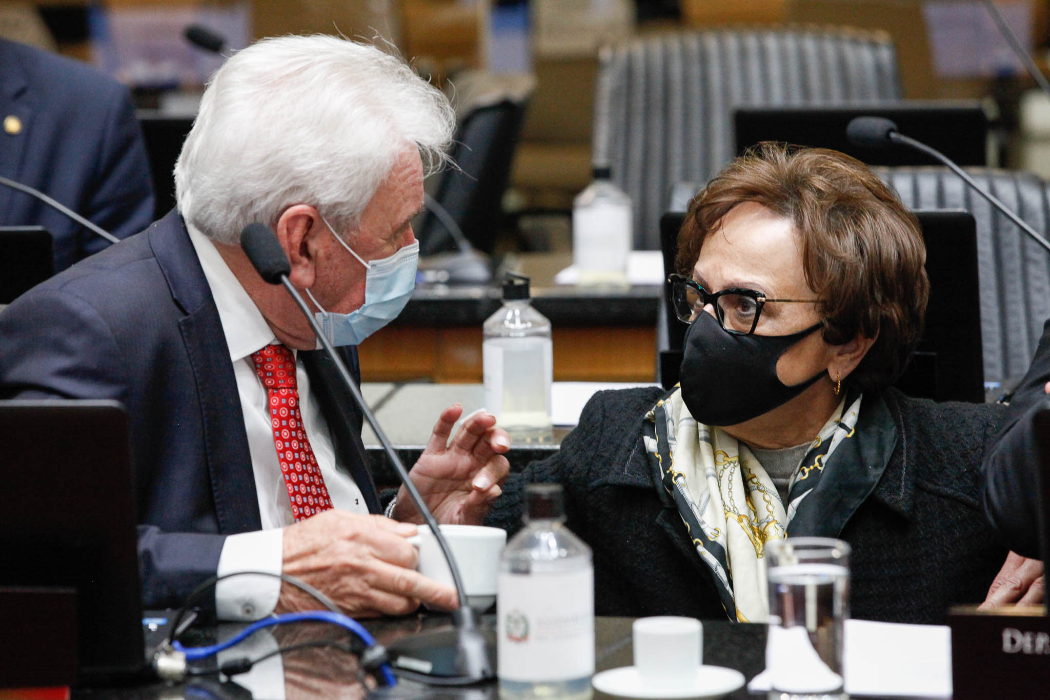Deputado Moacir Sopelsa (MDB), Deputada Dirce Heiderscheidt (MDB)
