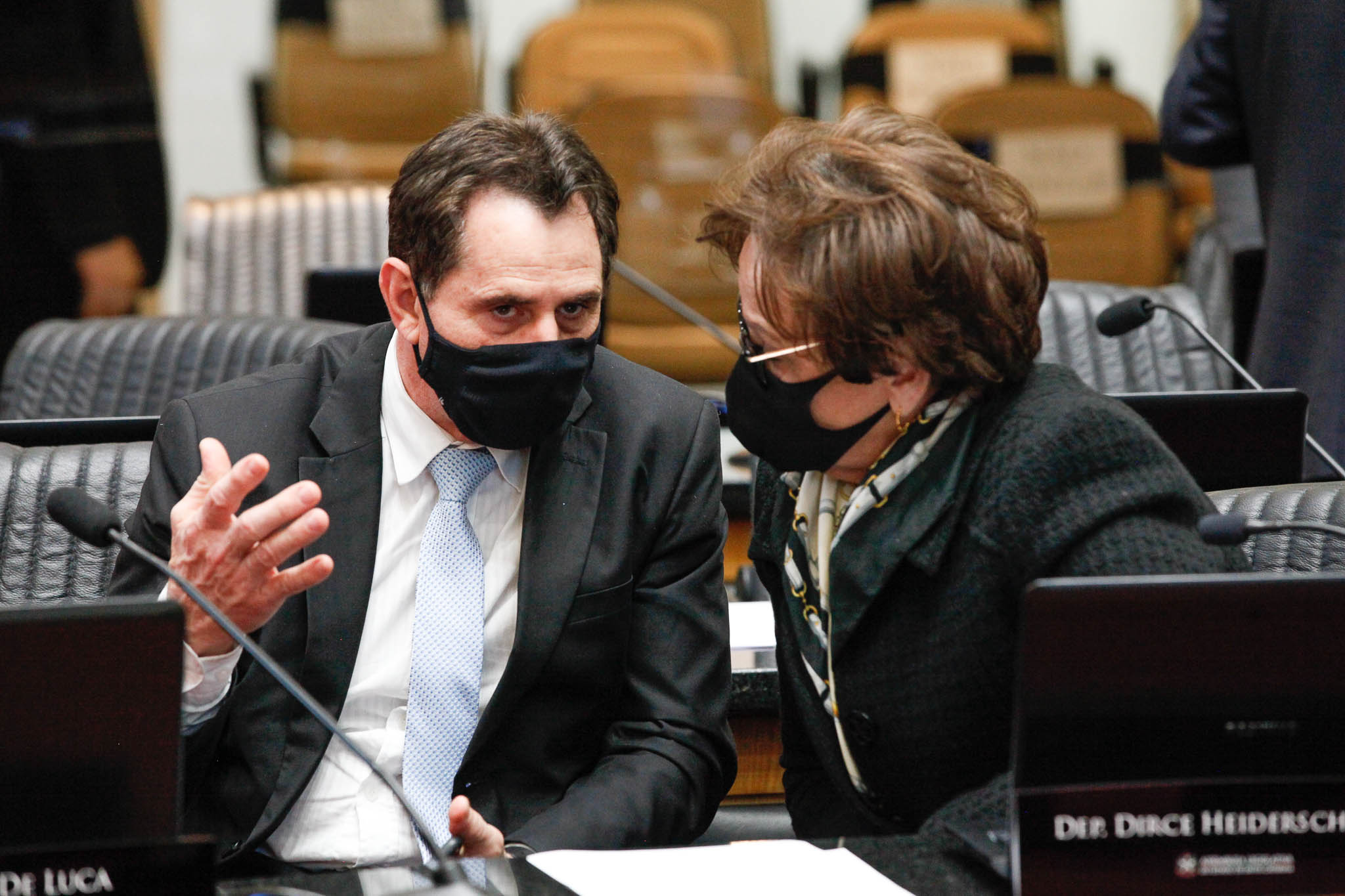 Deputado Coronel Onir Mocelin (PSL), Deputada Dirce Heiderscheidt (MDB)