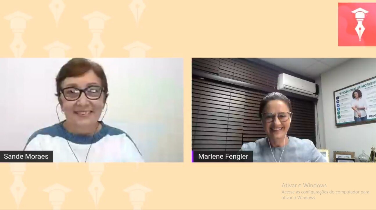 Marlene Fengler participa da live do projeto “Papo de Ideias”