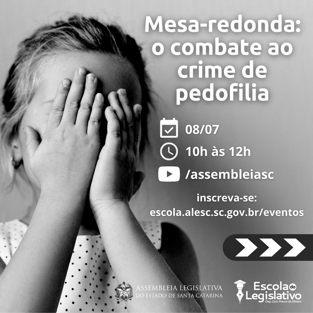 Pedofilia será tema de mesa-redonda na quinta-feira (8)