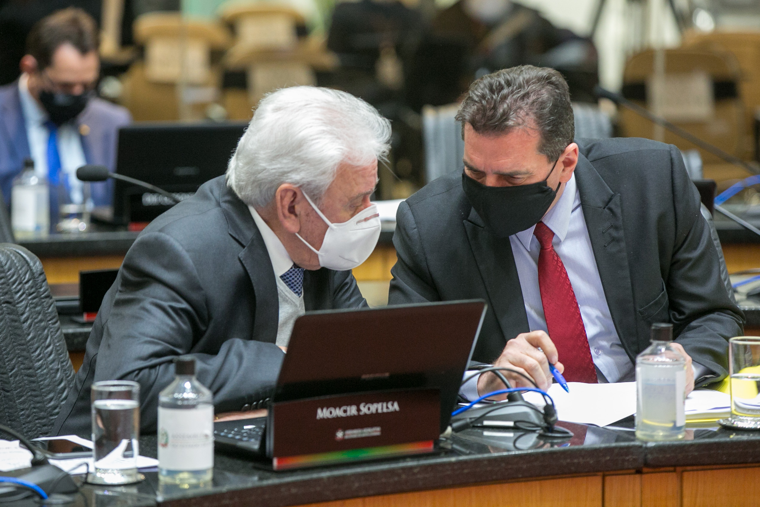 Deputado Moacir Sopelsa (MDB) e Deputado Valdir Cobalchini (MDB)
