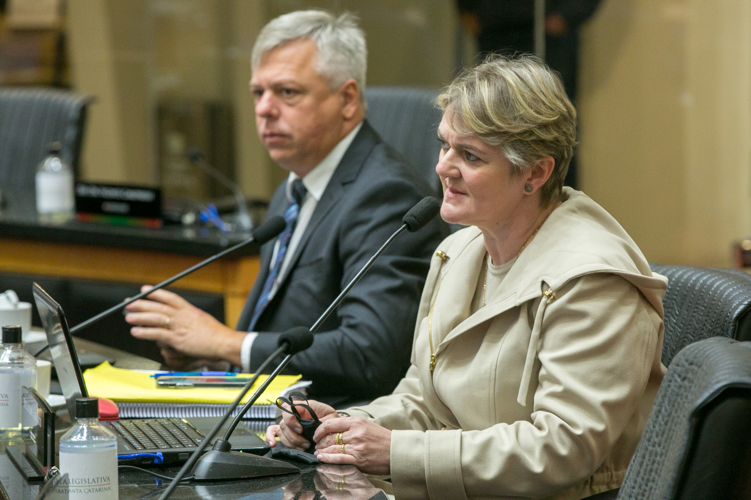 Deputado Fabiano da Luz (PT) e Deputada Luciane Carminatti (PT)