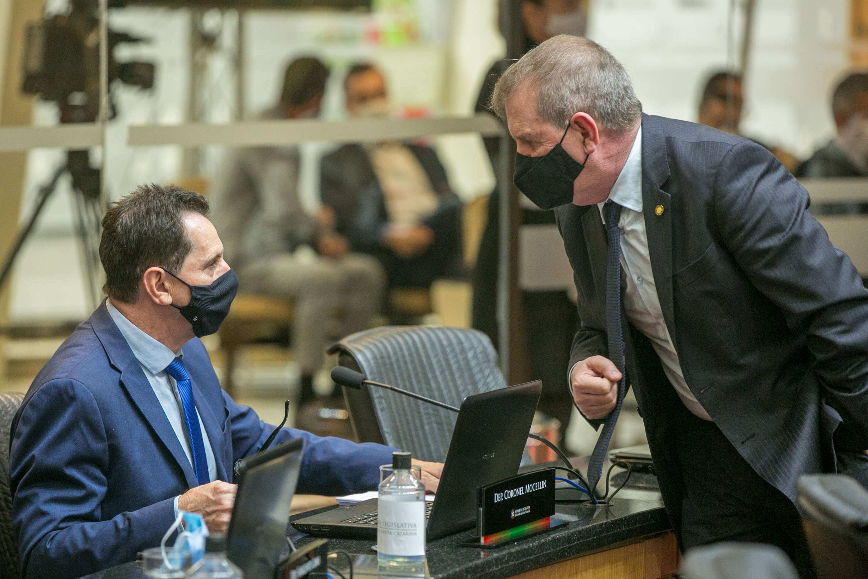 Deputado Coronel Mocellin (PSL) e Deputado Maurício Eskudlark (PL)