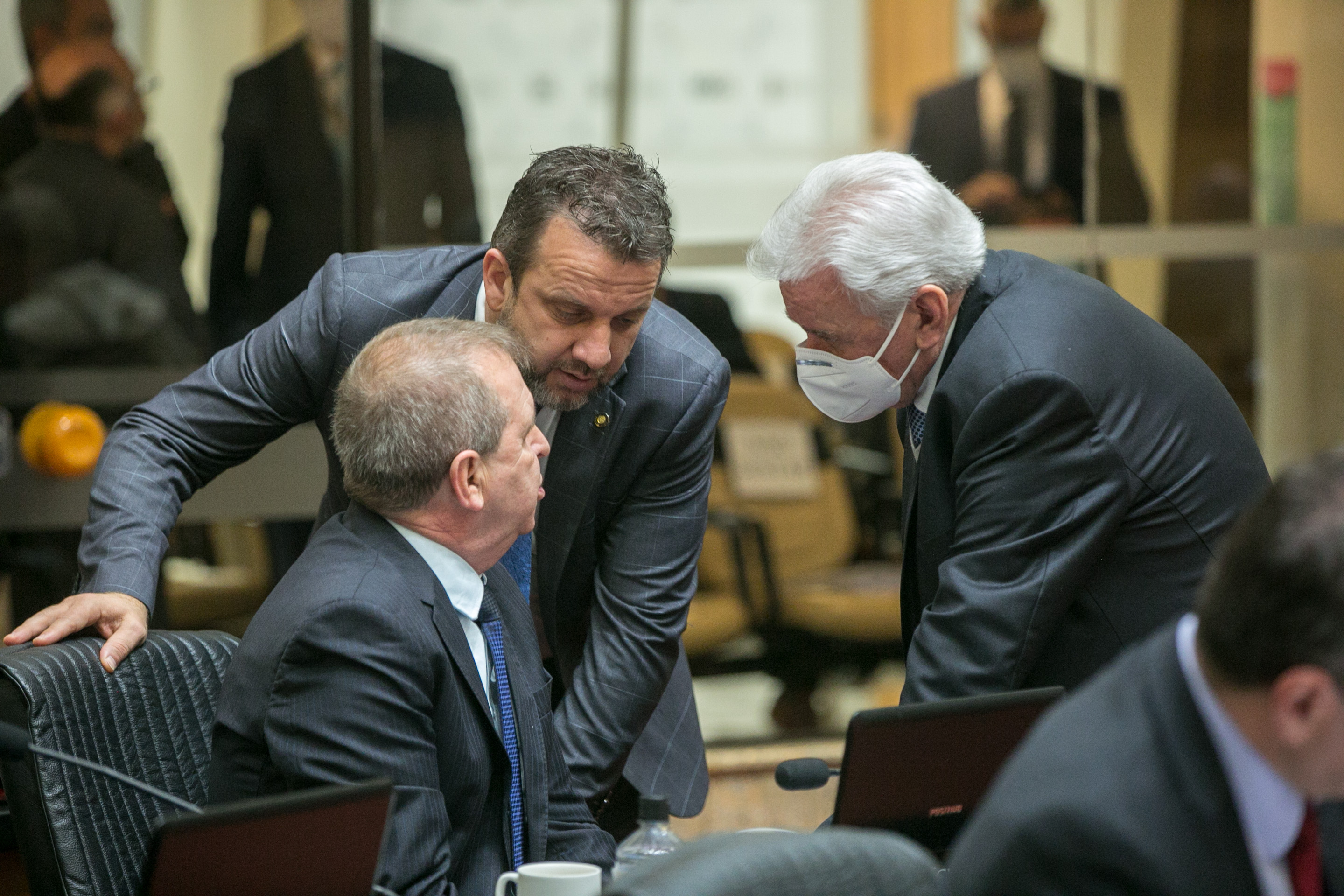 Deputado Maurício Eskudlark (PL), Deputado Jerry Comper (MDB) e Deputado Moacir Sopelsa (MDB)