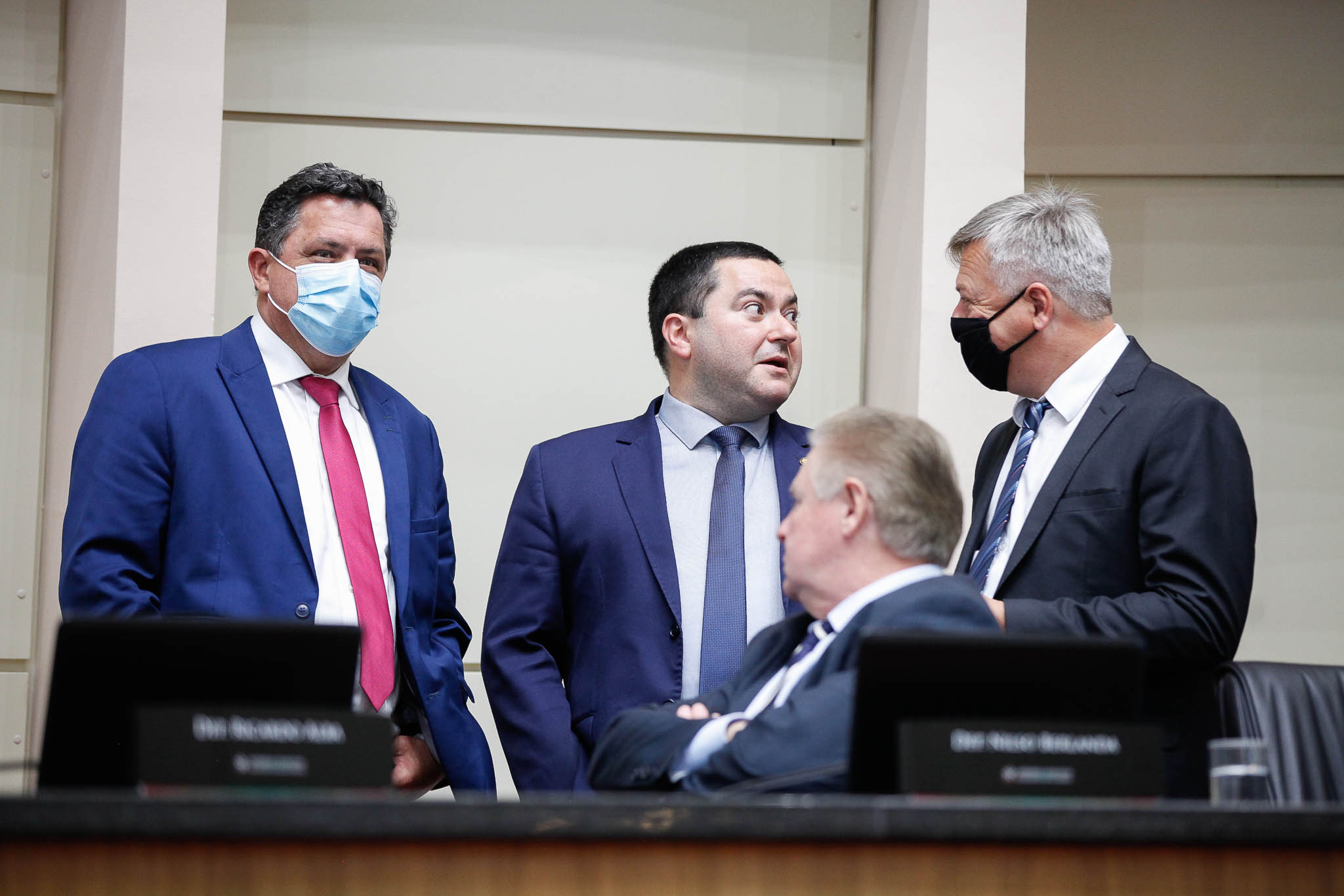 Deputado Ivan Natz (PV), Deputado Ricardo Alba (PSL), Deputado Fabiano da Luz (PT), Deputado Nilso Berlanda (PL)