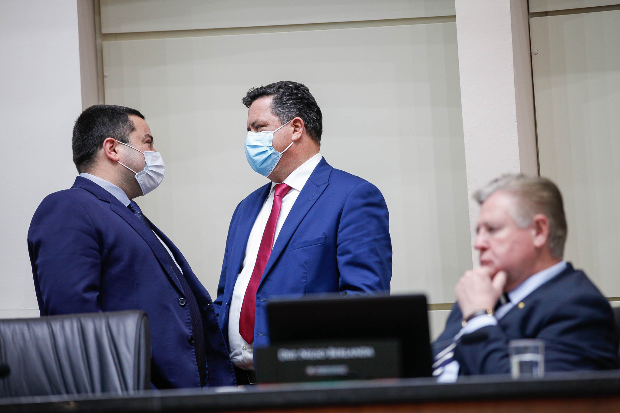 Deputado Ricardo Alba (PSL), Deputado Ivan Natz (PV), Deputado Nilso Berlanda (PL)