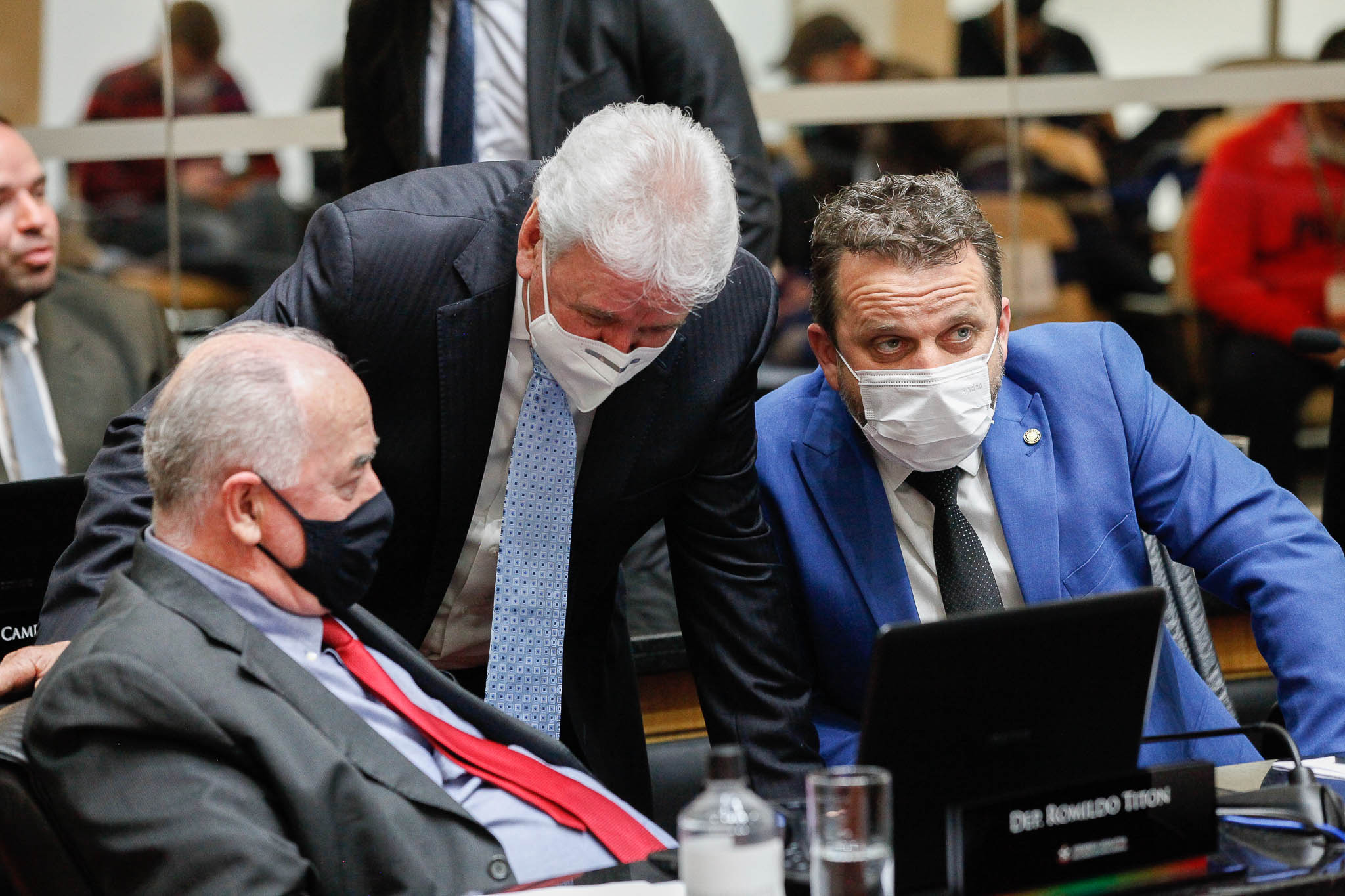 Deputado Romildo Titon (MDB), Deputado Moacir Sopelsa (MDB), Deputado Jerry Comper (MDB)