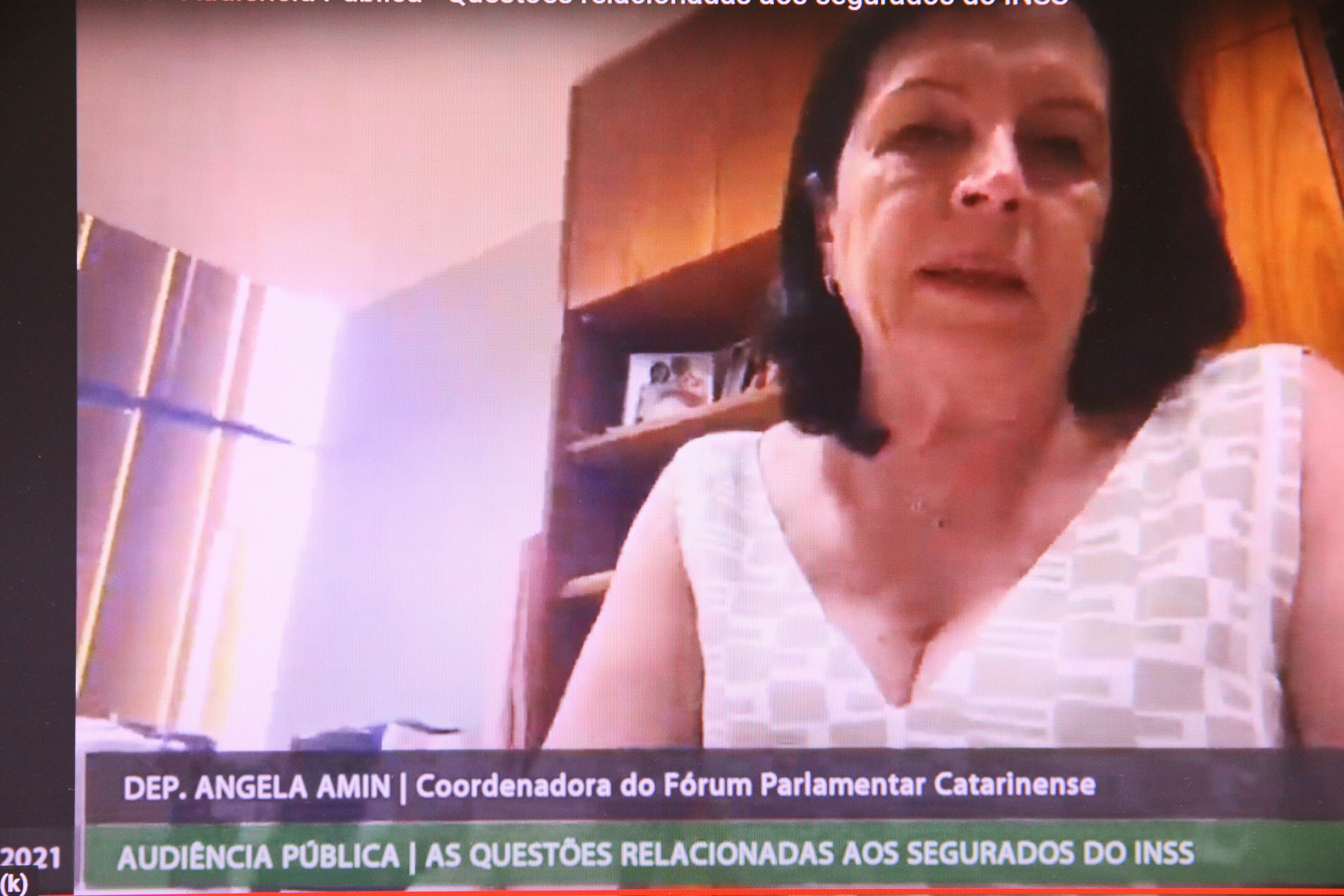 Audiência Pública para debater as questões relacionadas aos segurados do INSS - Deputada Angela Amin (PP)