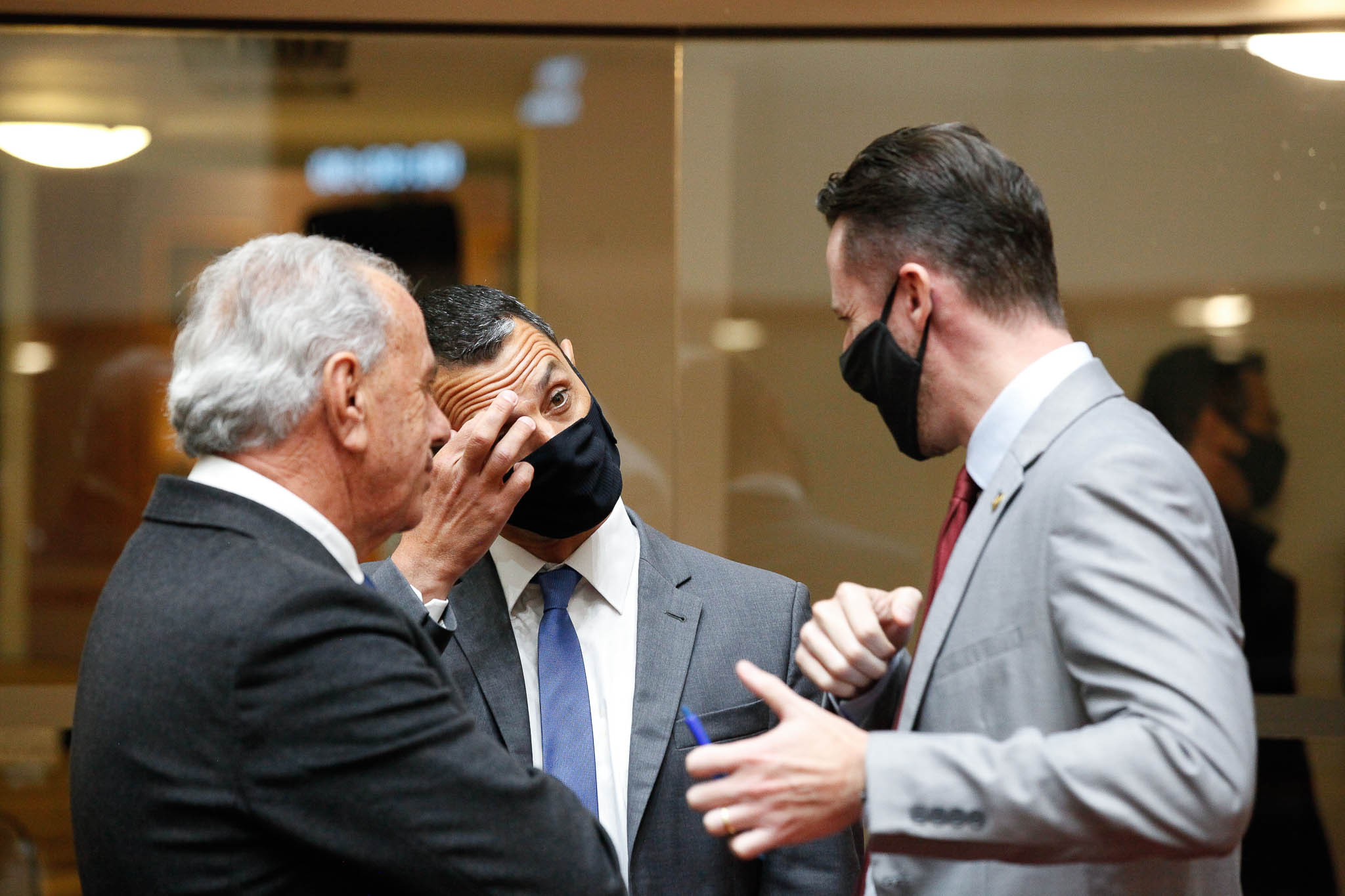 Deputado Nazareno Martins (PSB), Deputado João Amin (PP), Deputado Fernando Krelling (MDB)